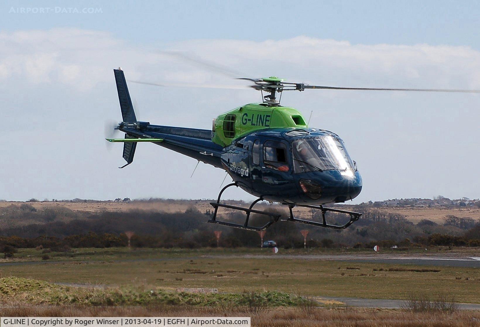 G-LINE, 1994 Eurocopter AS-355N Ecureuil 2 C/N 5566, Visiting Ecureuil II operated by National Grid Electricity Transmissions.