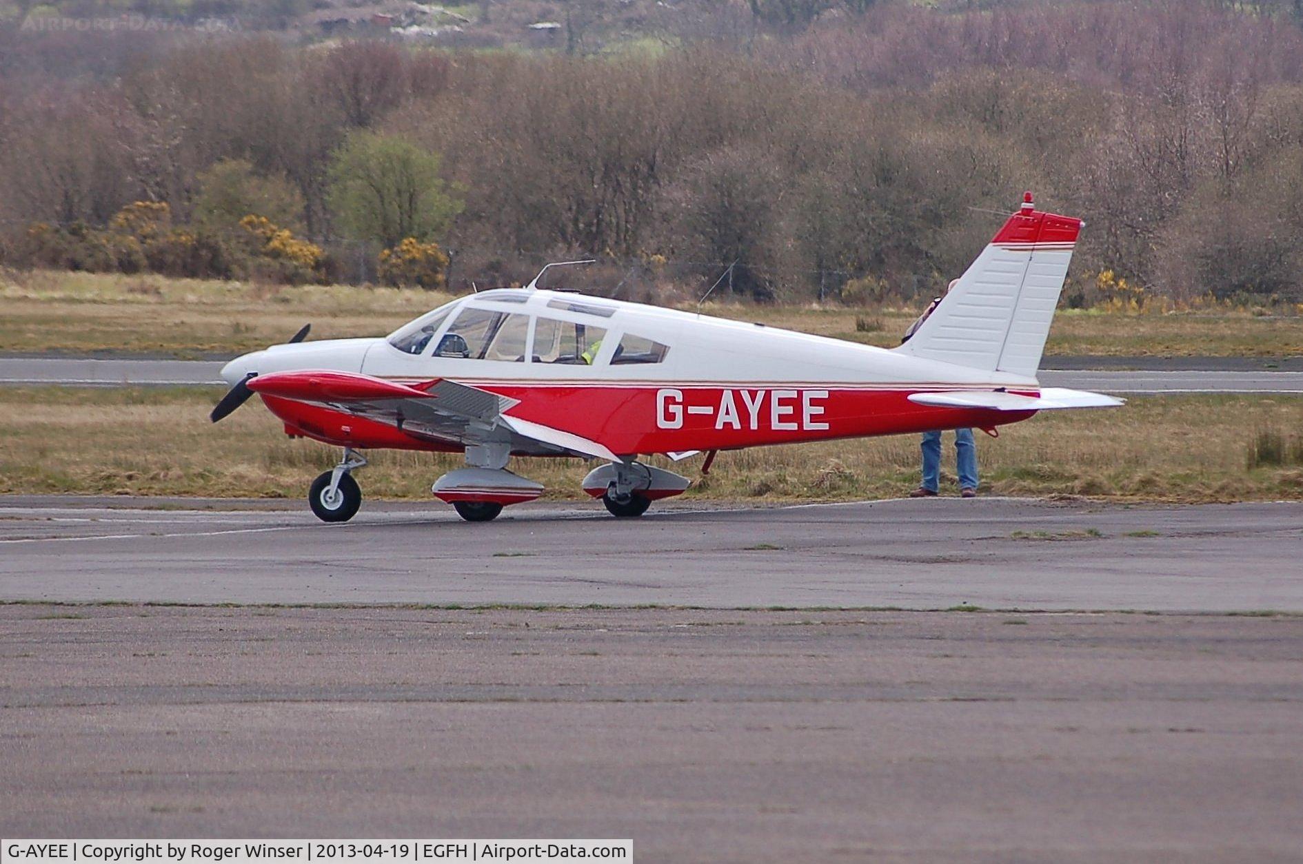 G-AYEE, 1970 Piper PA-28-180 Cherokee C/N 28-5813, Visiting Cherokee.