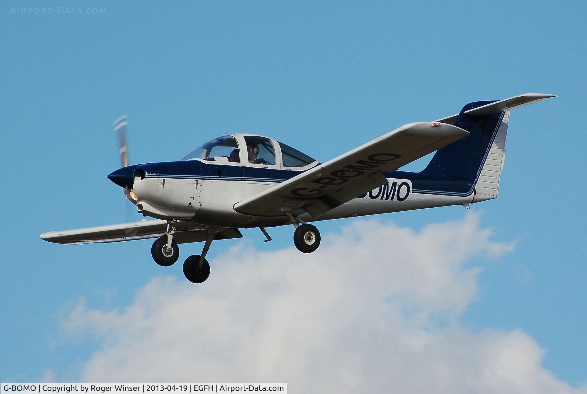 G-BOMO, 1981 Piper PA-38-112 Tomahawk Tomahawk C/N 38-81A0161, Resident Tomahawk operated by Cambrian Flying Club.