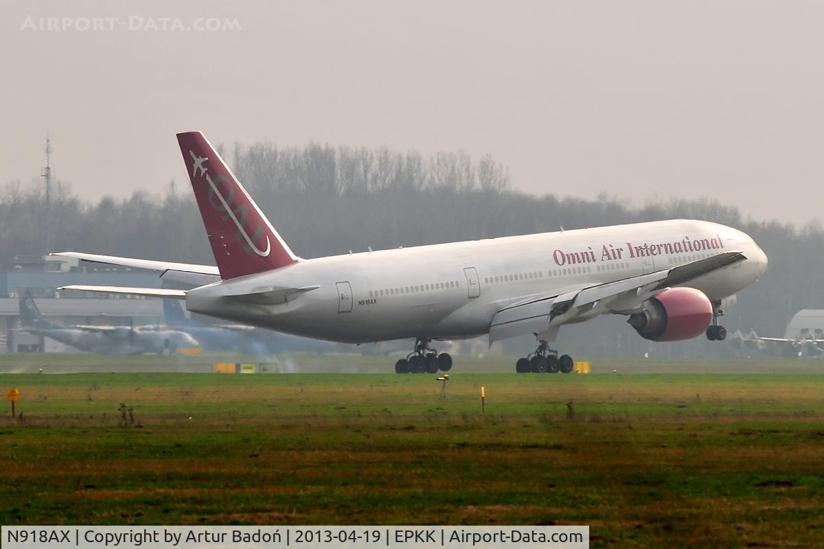 N918AX, 1997 Boeing 777-222 C/N 26935, Omni Air International