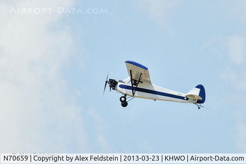 N70659, 1946 Piper J3C-65 Cub C/N 17679, Used for banner towing at North Perry