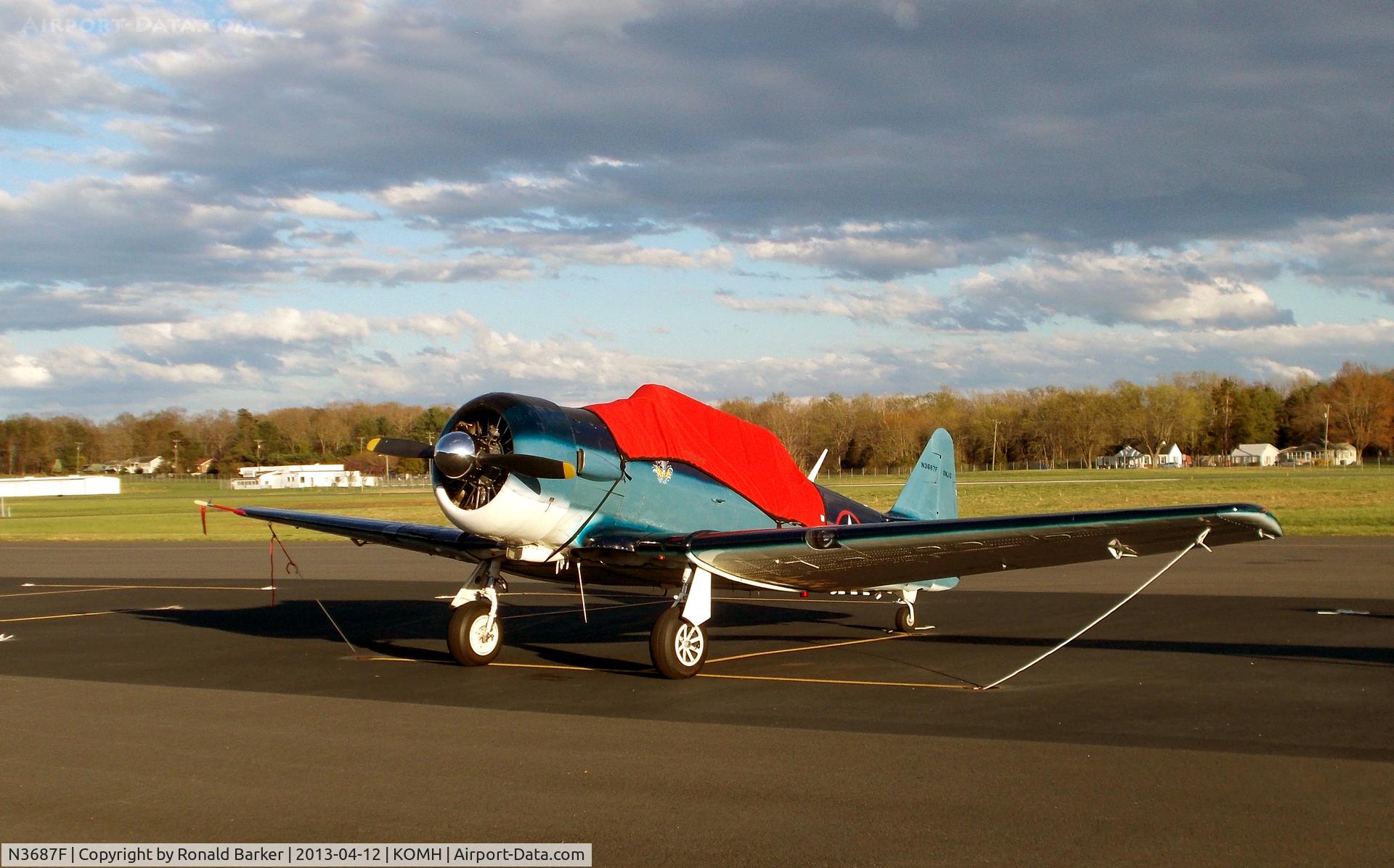 N3687F, 1958 North American SNJ-5 Texan Texan C/N 88-15902, Orange