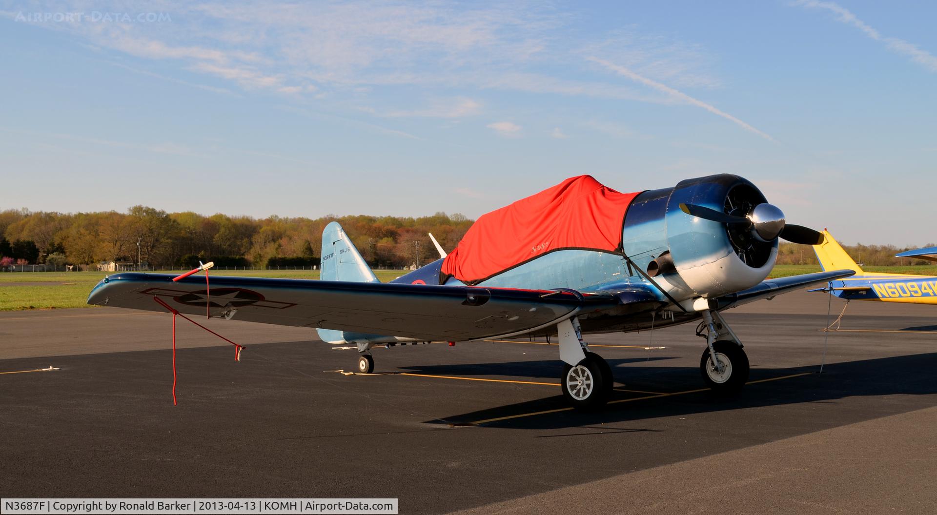 N3687F, 1958 North American SNJ-5 Texan Texan C/N 88-15902, Orange