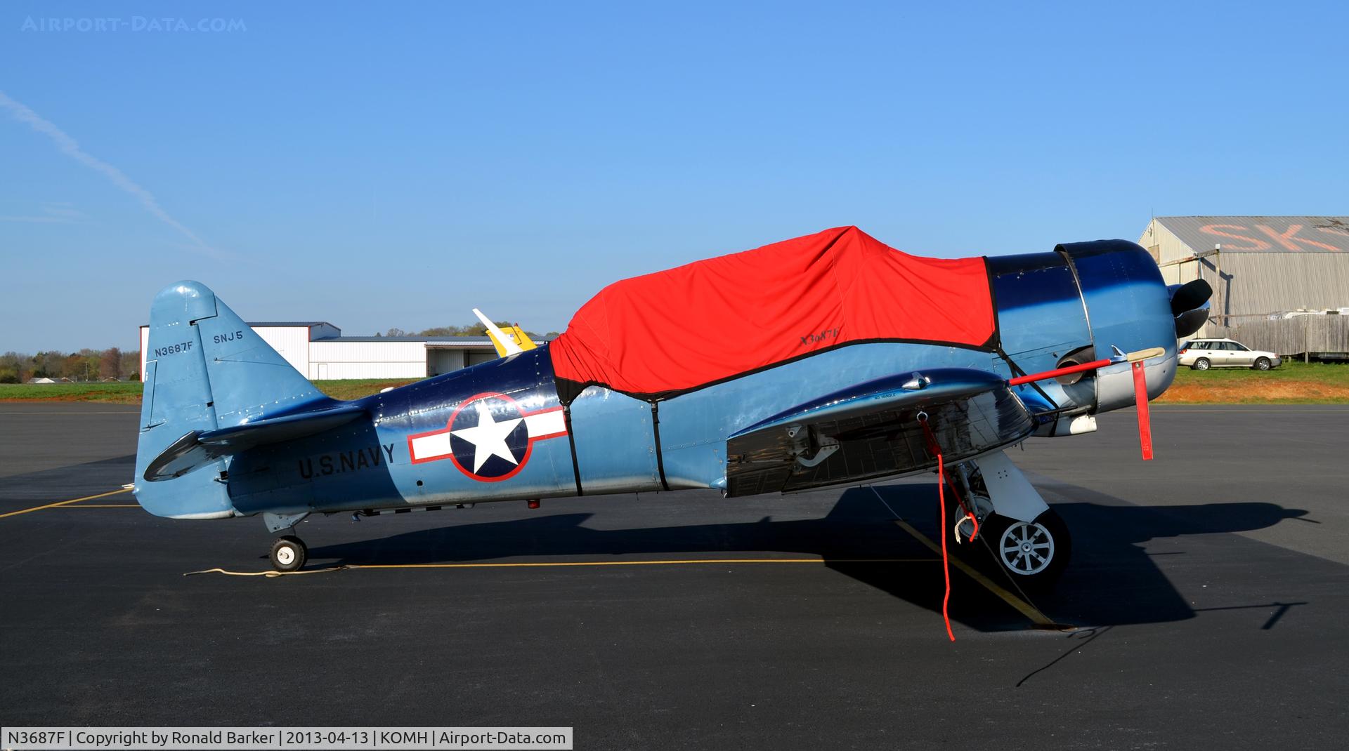 N3687F, 1958 North American SNJ-5 Texan Texan C/N 88-15902, Orange
