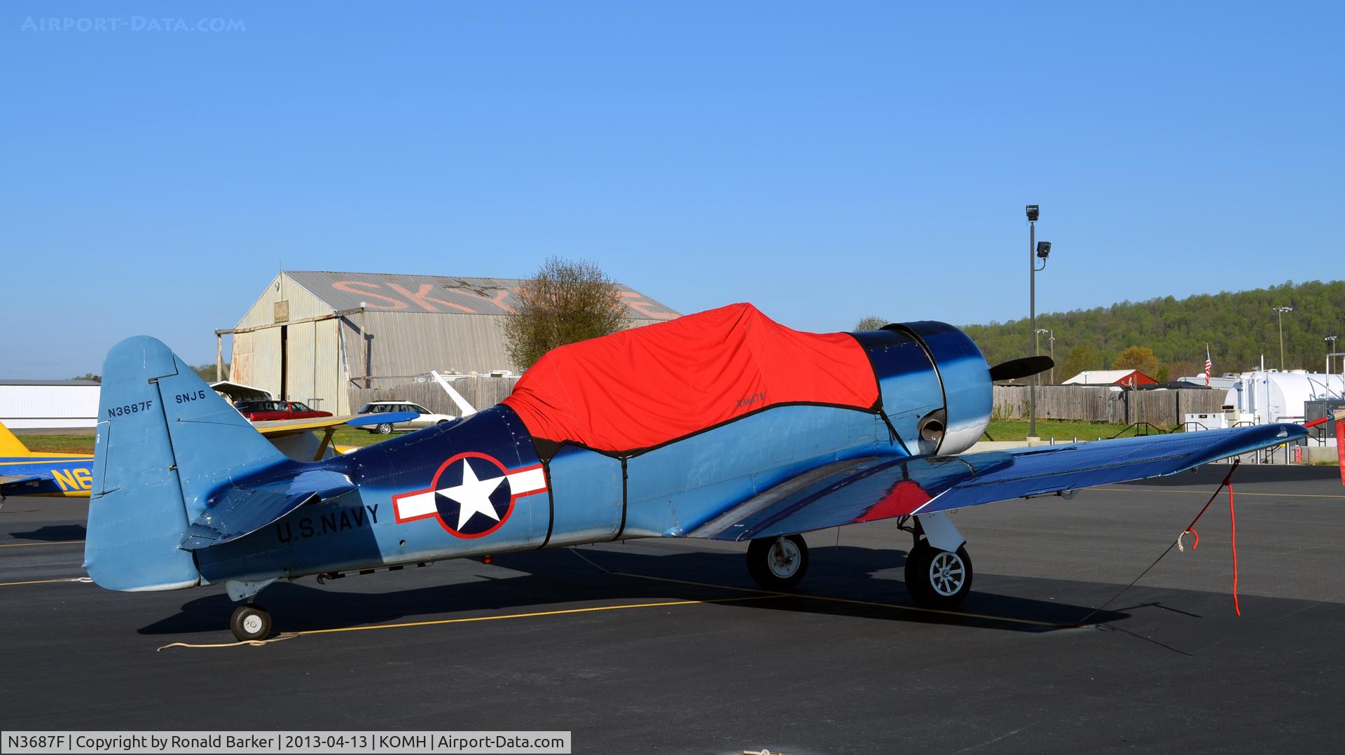 N3687F, 1958 North American SNJ-5 Texan Texan C/N 88-15902, Orange