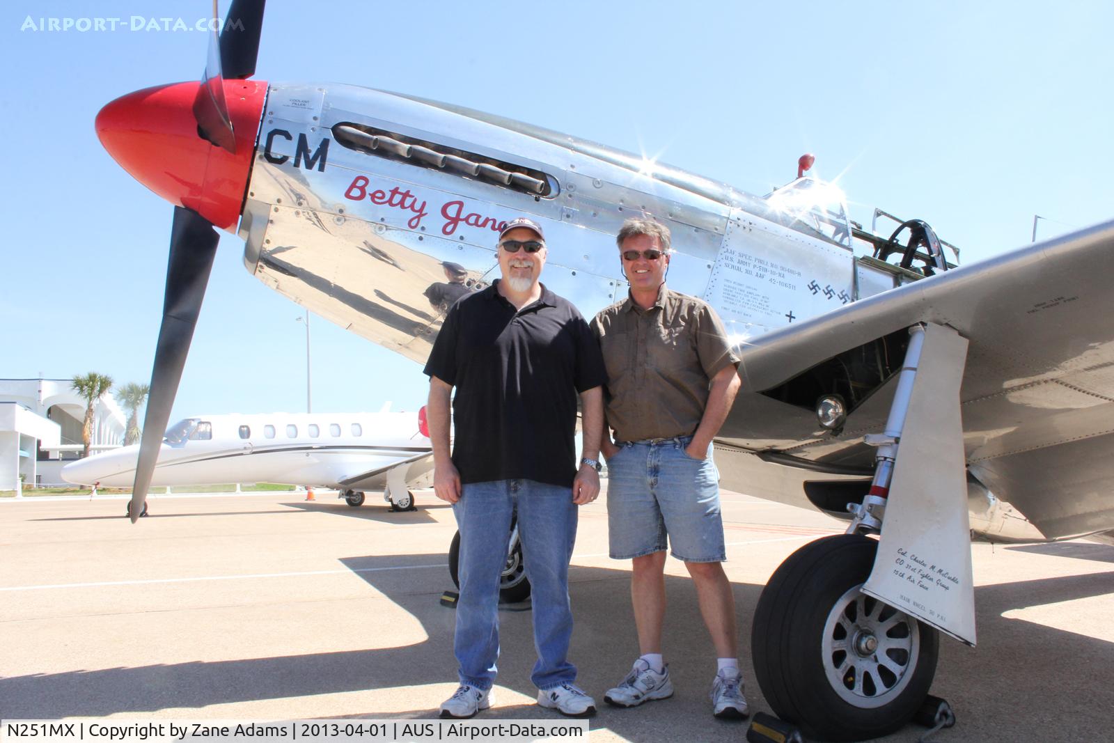 N251MX, 1943 North American P-51C-10 Mustang C/N 103-22730, Collings Foundation P-51C flight from Auston to Fort Worth - Thanks Jim!