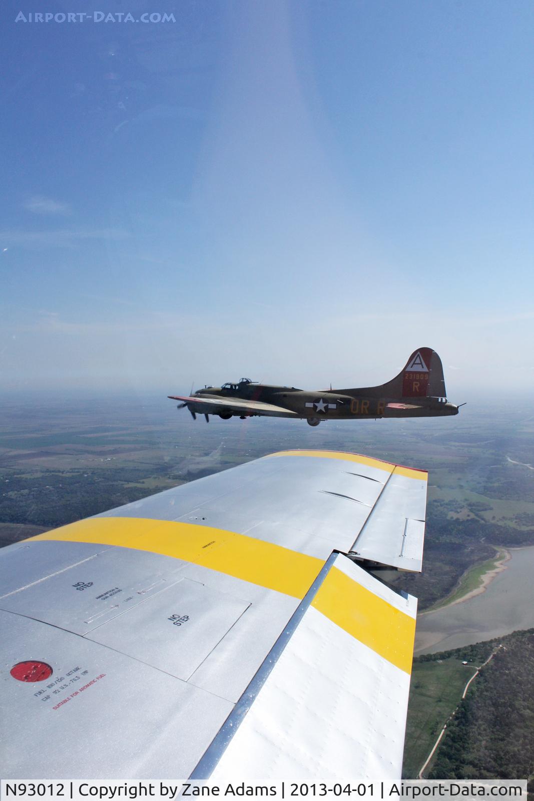 N93012, 1944 Boeing B-17G-30-BO Flying Fortress C/N 32264, Collings Foundation P-51C flight from Austin to Fort Worth - Thanks Jim!