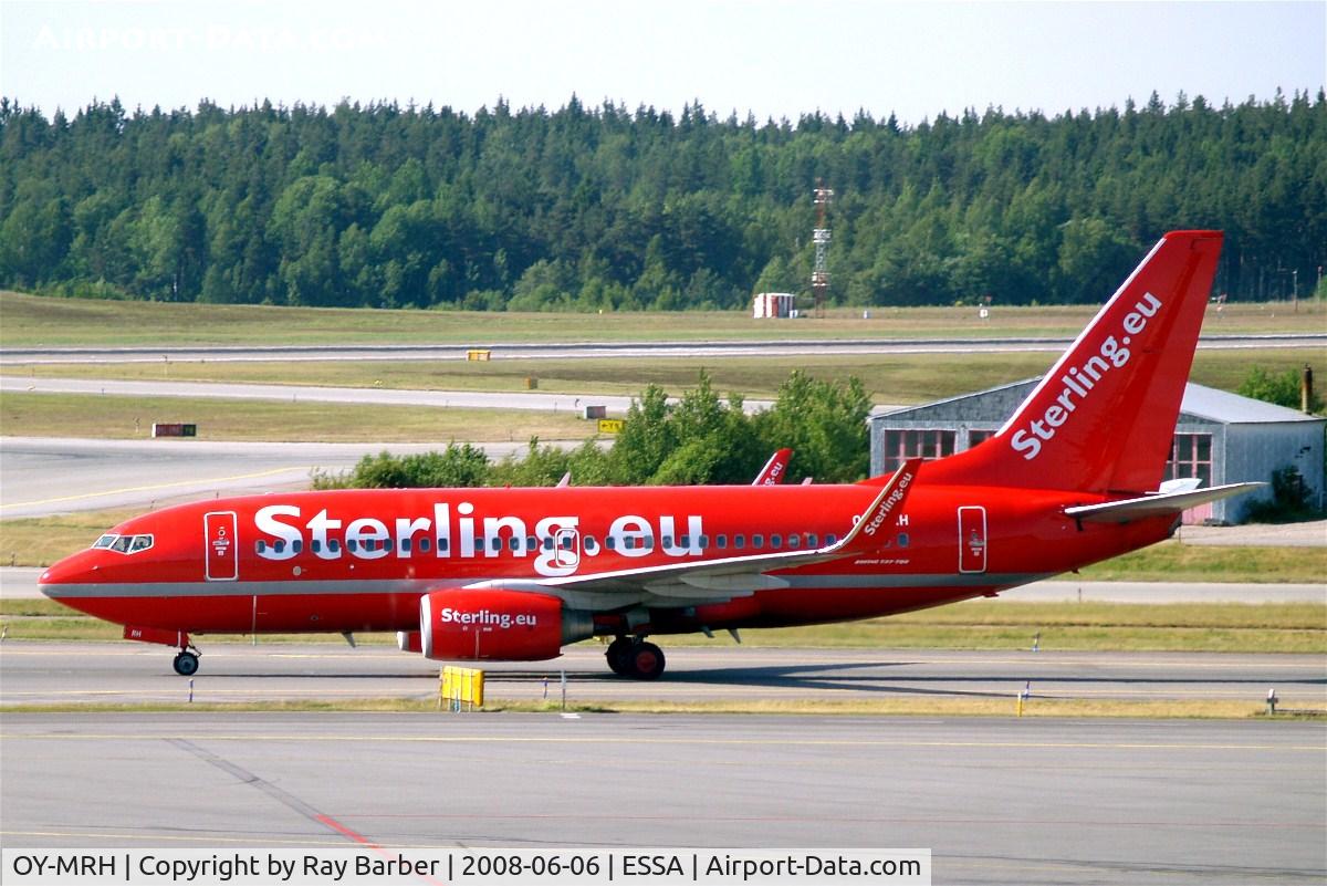 OY-MRH, 2000 Boeing 737-7L9 C/N 28013, Boeing 737-7L9 [28013] (Sterling Airways) Arlanda~SE 06/06/2008
