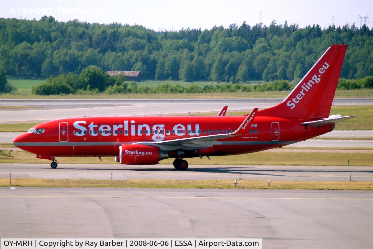 OY-MRH, 2000 Boeing 737-7L9 C/N 28013, Boeing 737-7L9 [28013] (Sterling Airways) Arlanda~SE 06/06/2008