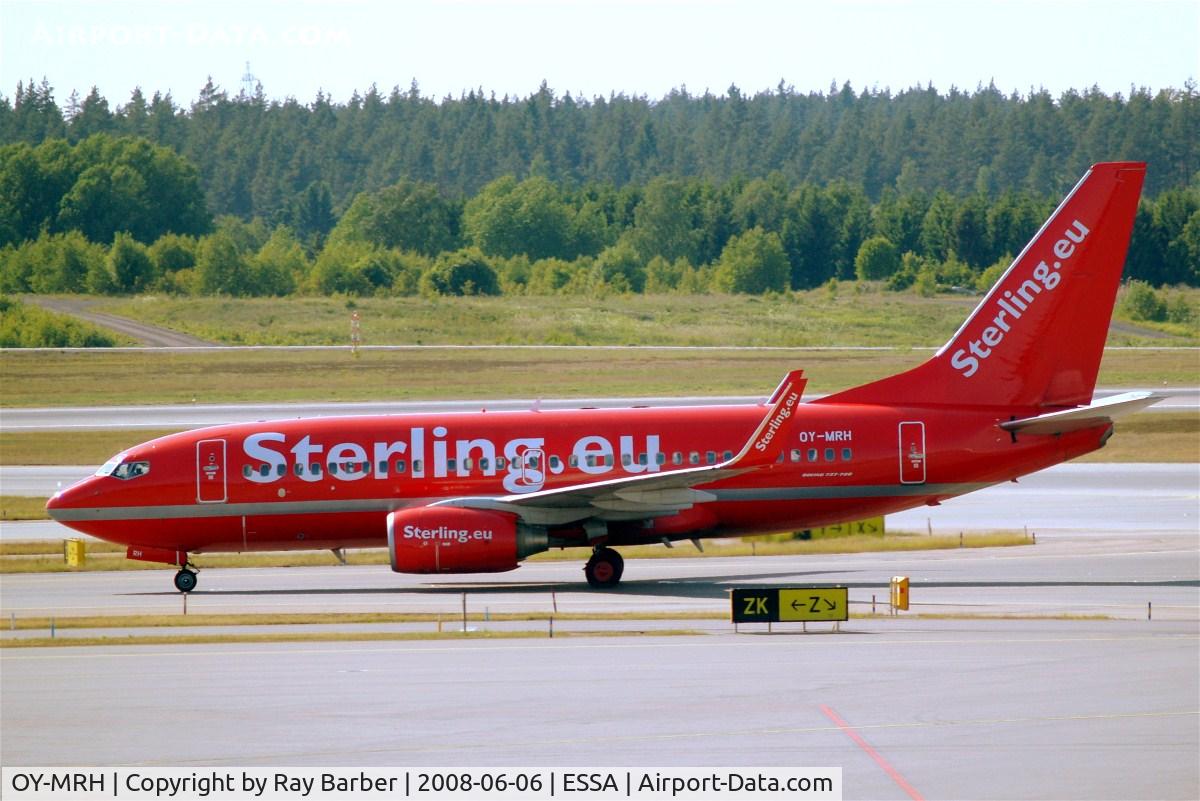 OY-MRH, 2000 Boeing 737-7L9 C/N 28013, Boeing 737-7L9 [28013] (Sterling Airways) Arlanda~SE 06/06/2008