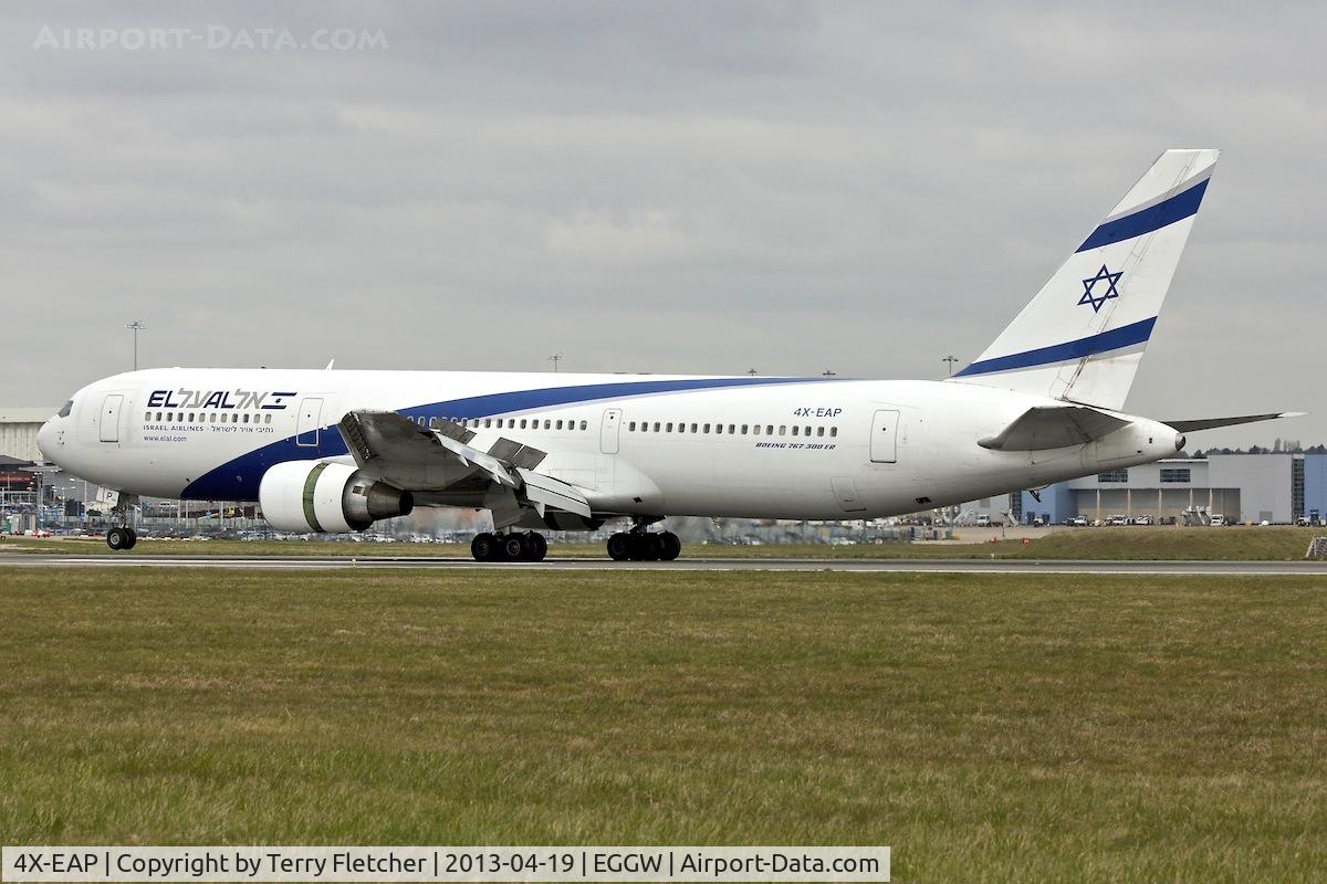 4X-EAP, 1990 Boeing 767-3Y0 C/N 24953, El Al 1990 Boeing 767-3Y0, c/n: 24953 at Luton