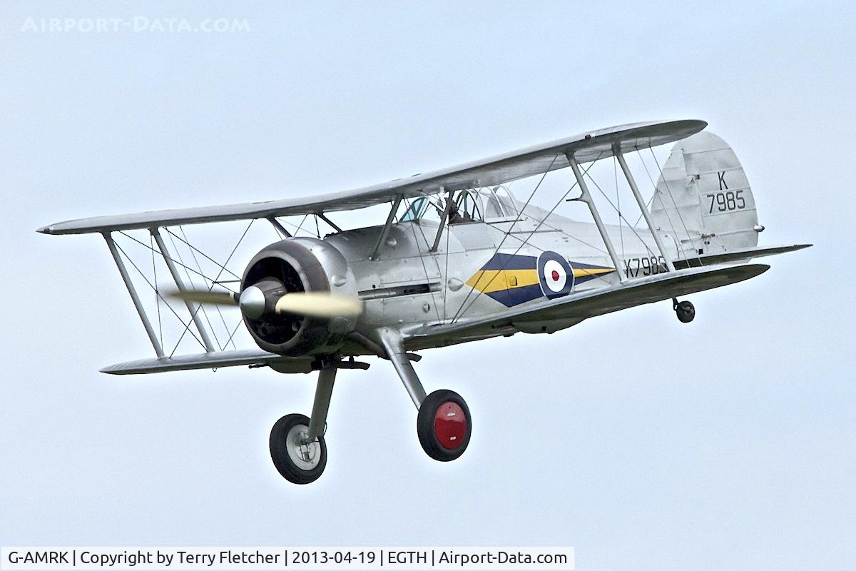 G-AMRK, 1937 Gloster Gladiator Mk1 C/N [L8032], 1937 Gloster Gladiator I, c/n: L8032 at Old Warden