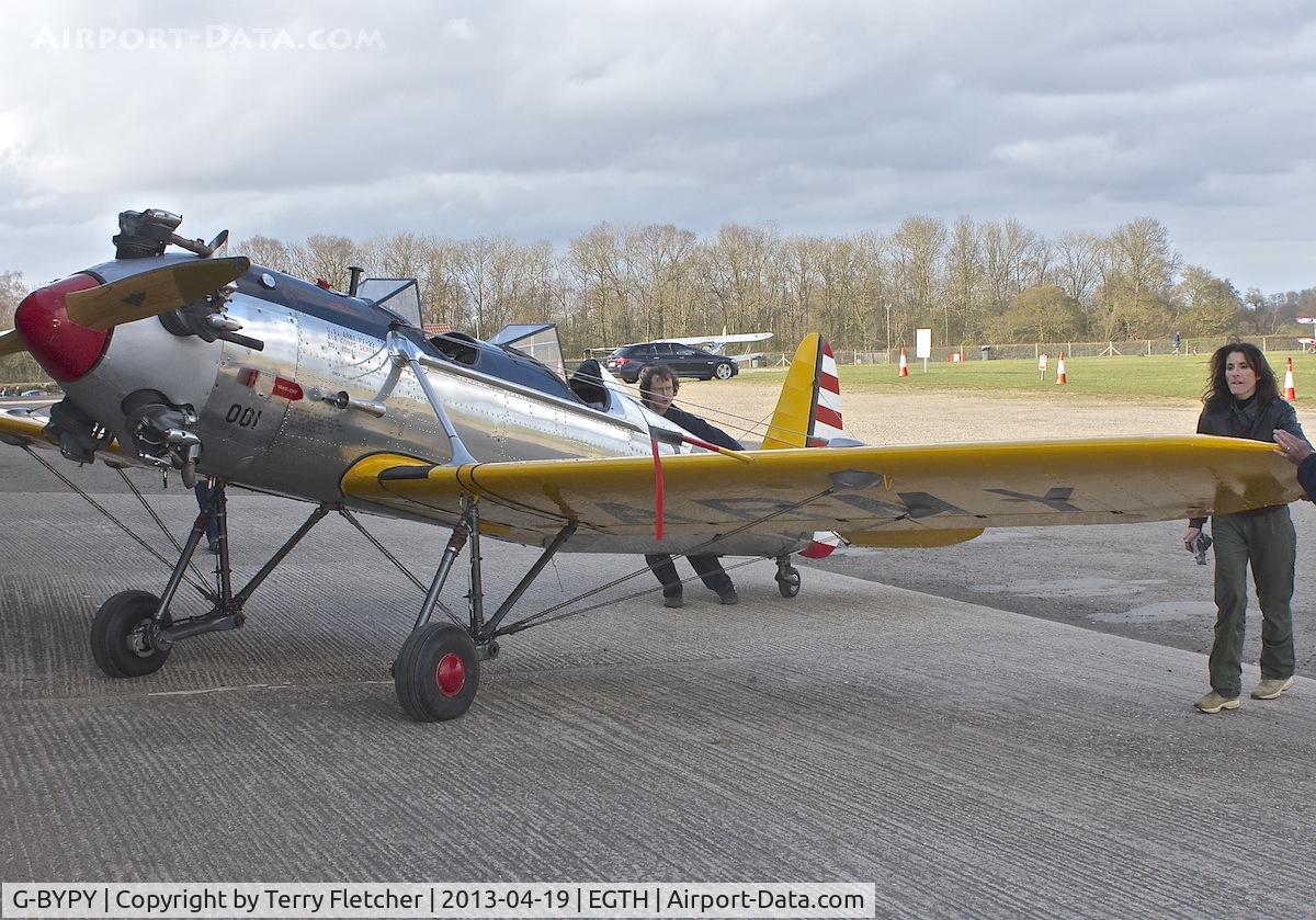 G-BYPY, 1941 Ryan PT-22 Recruit (ST3KR) C/N 1001, G-BYPY (001), 1941 Ryan PT-22 Recruit (ST3KR), c/n: 1001 at Old Warden