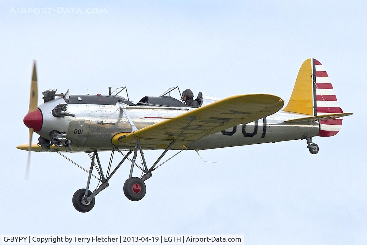 G-BYPY, 1941 Ryan PT-22 Recruit (ST3KR) C/N 1001, Prototype G-BYPY (001), 1941 Ryan PT-22 Recruit (ST3KR), c/n: 1001 at Old Warden