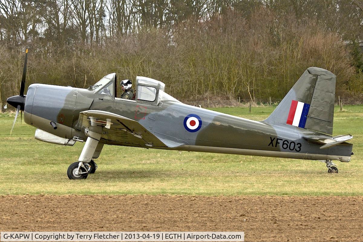 G-KAPW, 1955 Percival P-56 Provost T.1 C/N PAC/56/311, G-KAPW (XF603), 1955 Percival P-56 Provost T.1, c/n: PAC/56/311