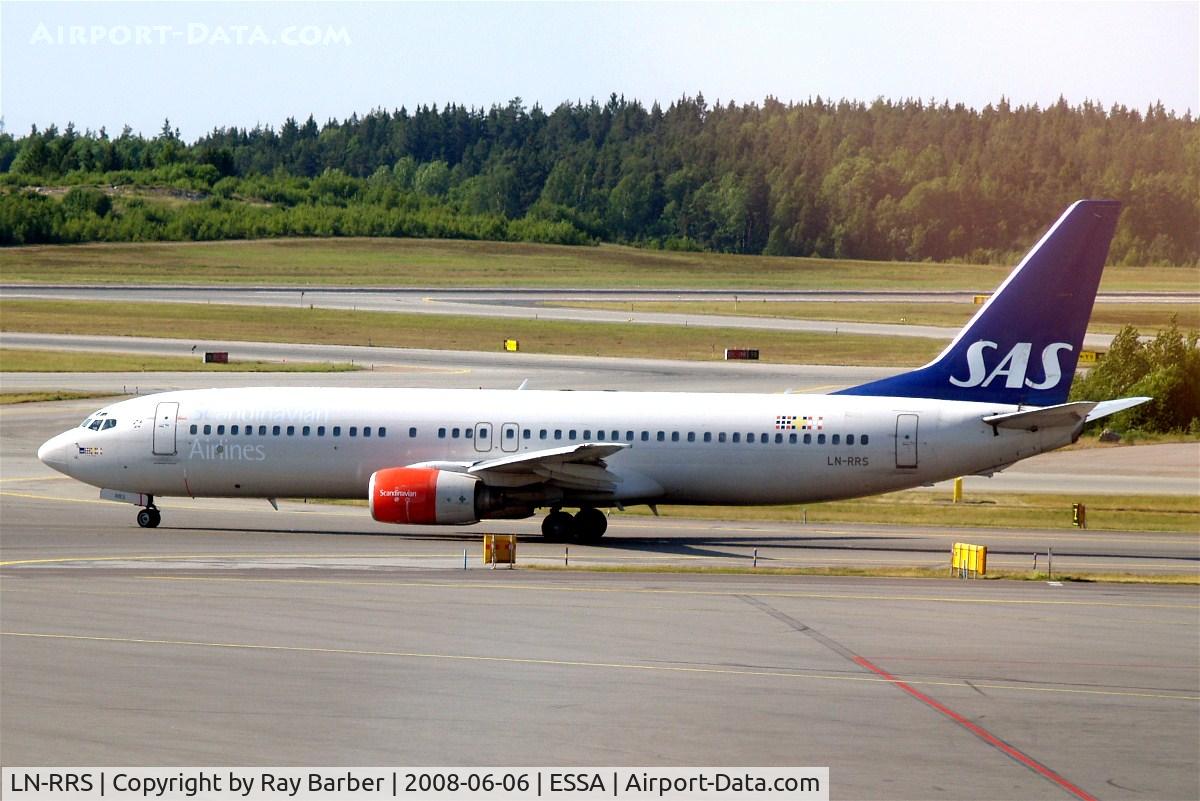 LN-RRS, 2001 Boeing 737-883 C/N 28325, Boeing 737-883 [28325] (SAS Scandinavian Airlines) Arlanda~SE 06/06/2008