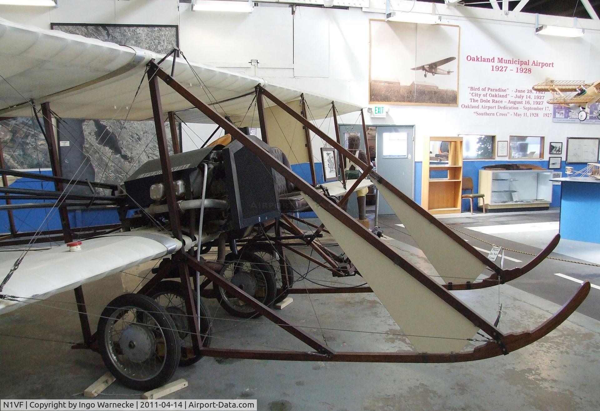 N1VF, 1976 Wright (Setrakian) Model EX Replica C/N 1, Wright (Setrakian) Model EX replica at the Oakland Aviation Museum, Oakland CA