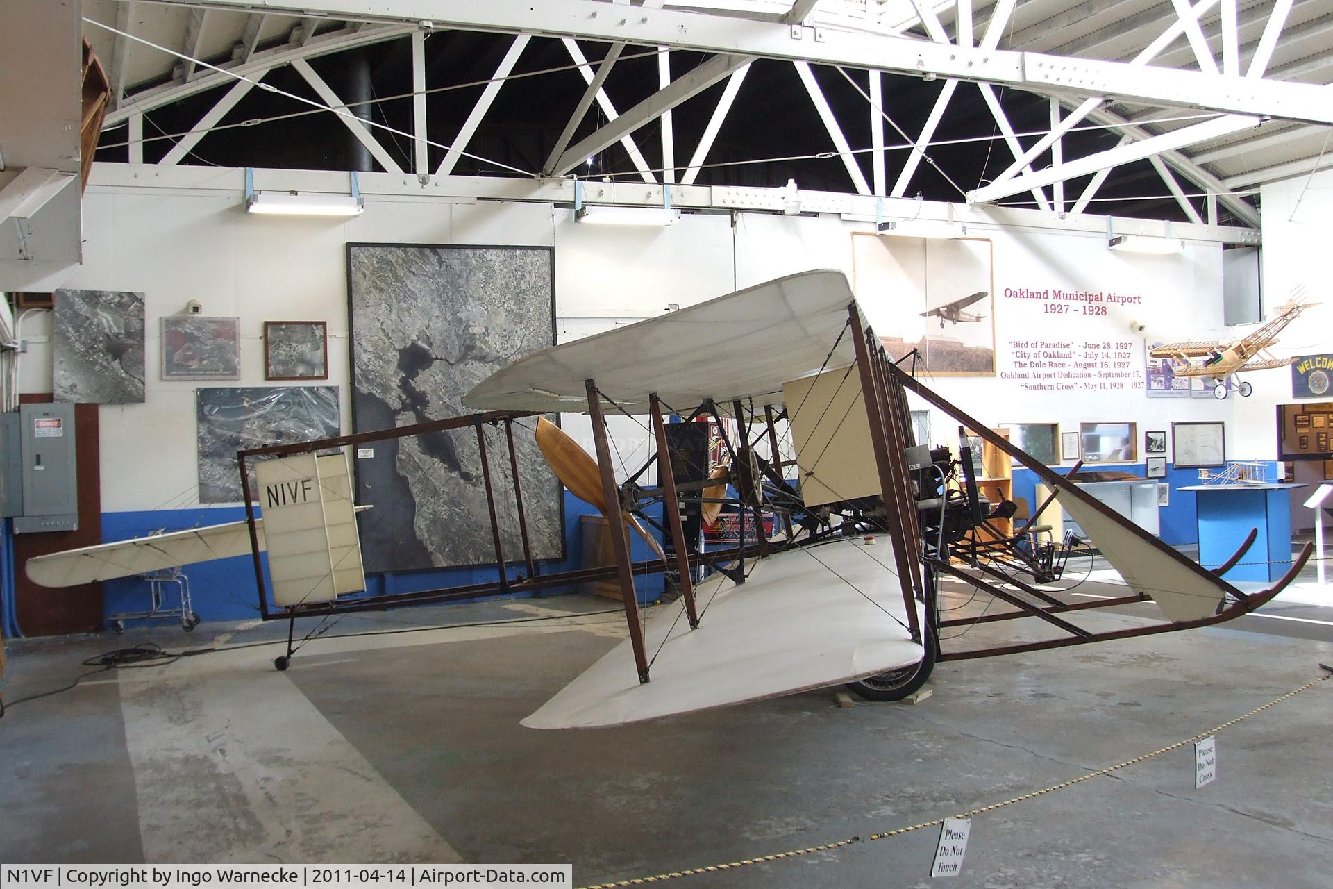 N1VF, 1976 Wright (Setrakian) Model EX Replica C/N 1, Wright (Setrakian) Model EX replica at the Oakland Aviation Museum, Oakland CA