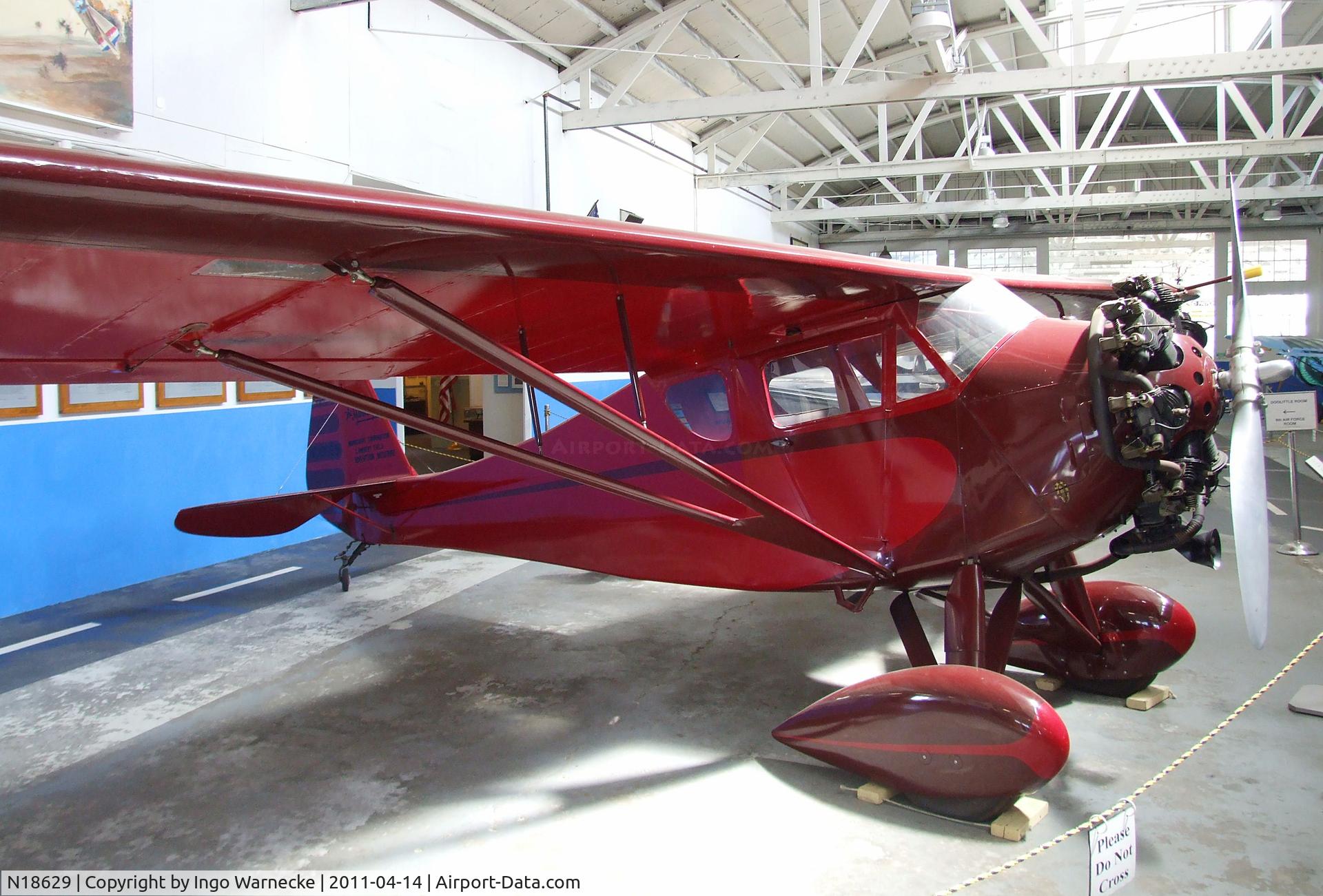 N18629, 1931 Monocoupe 110 C/N 6W00, Monocoupe 110 at the Oakland Aviation Museum, Oakland CA