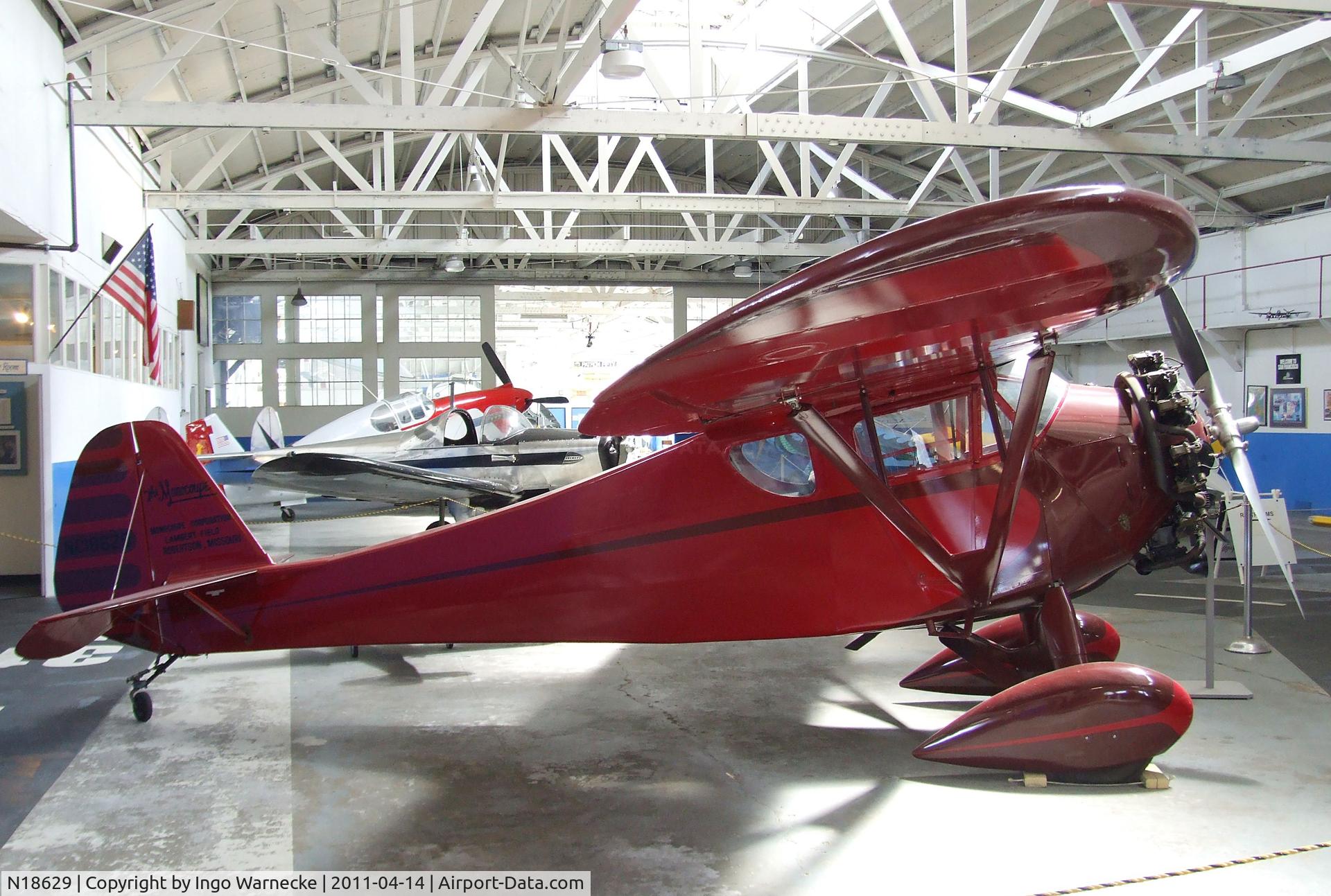 N18629, 1931 Monocoupe 110 C/N 6W00, Monocoupe 110 at the Oakland Aviation Museum, Oakland CA