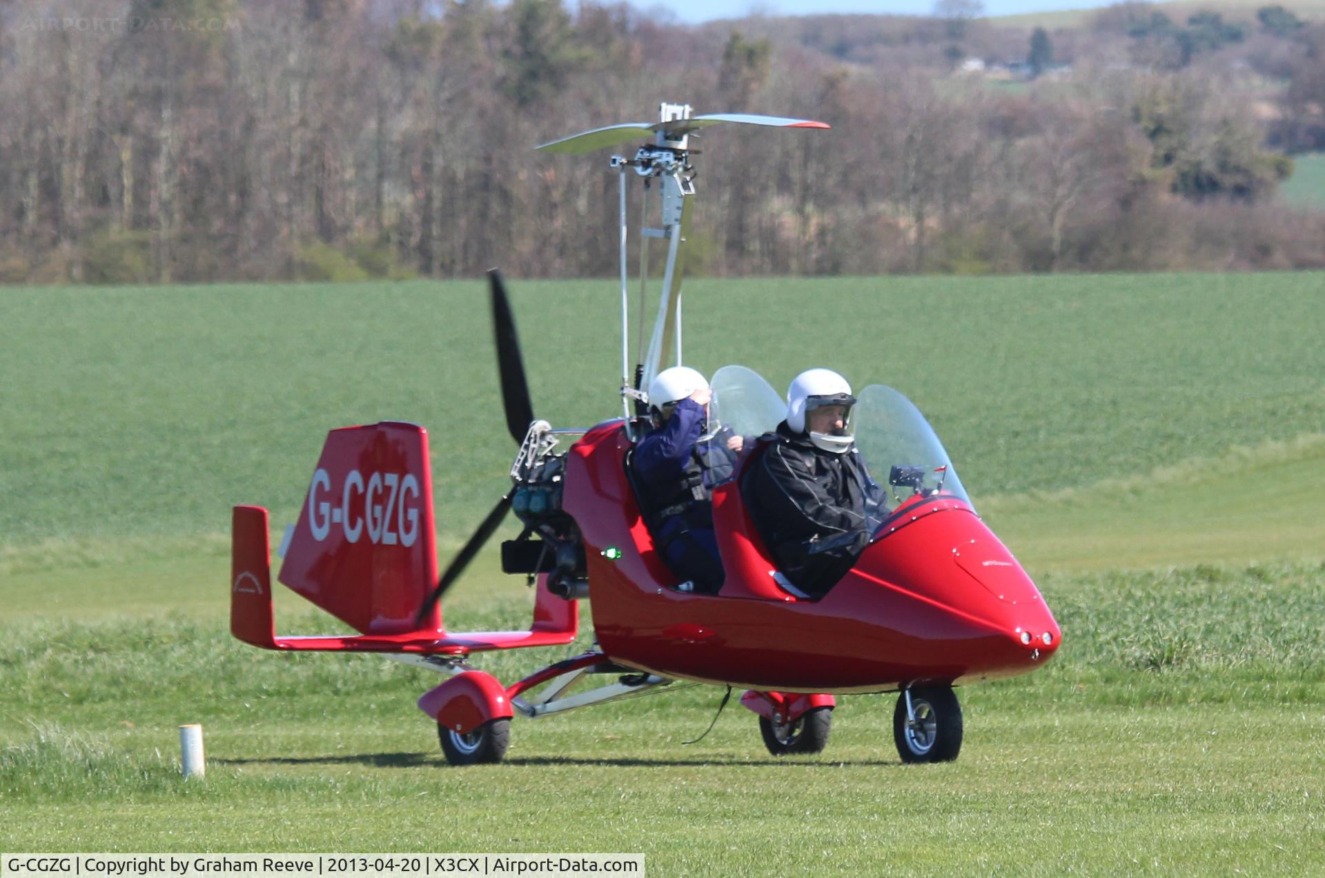 G-CGZG, 2011 Rotorsport UK MTOsport C/N RSUK/MTOS/041, Just landed.