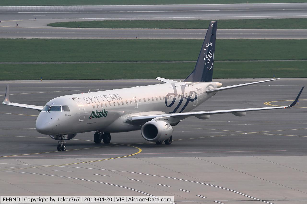 EI-RND, 2012 Embraer 190LR (ERJ-190-100LR) C/N 19000512, Alitalia