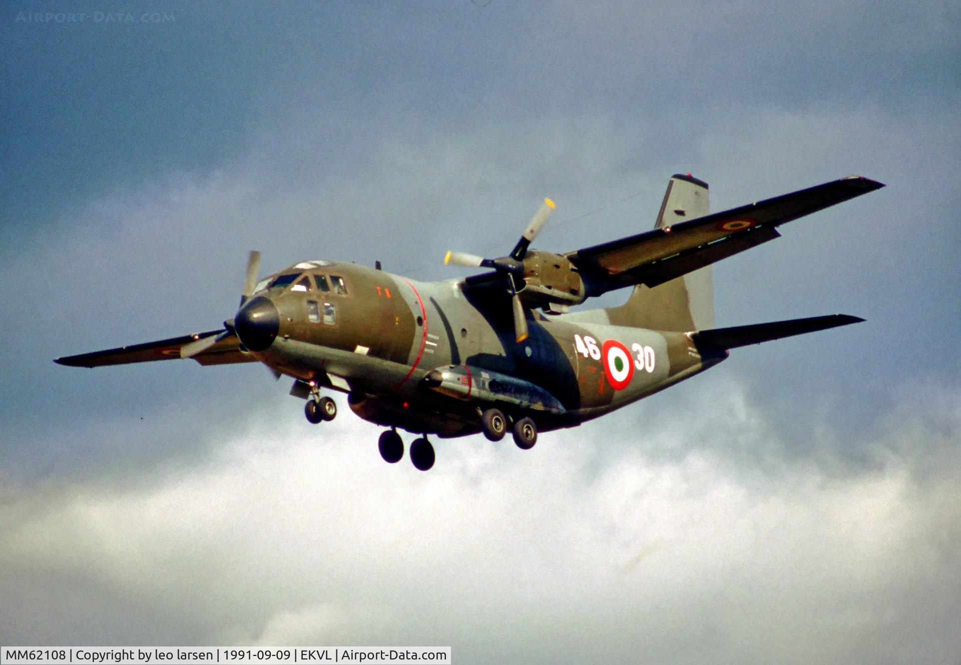 MM62108, Aeritalia G-222 C/N 4013, Vaerloese AB Denmark 9.9.91.
a/c w/o 31.5.96