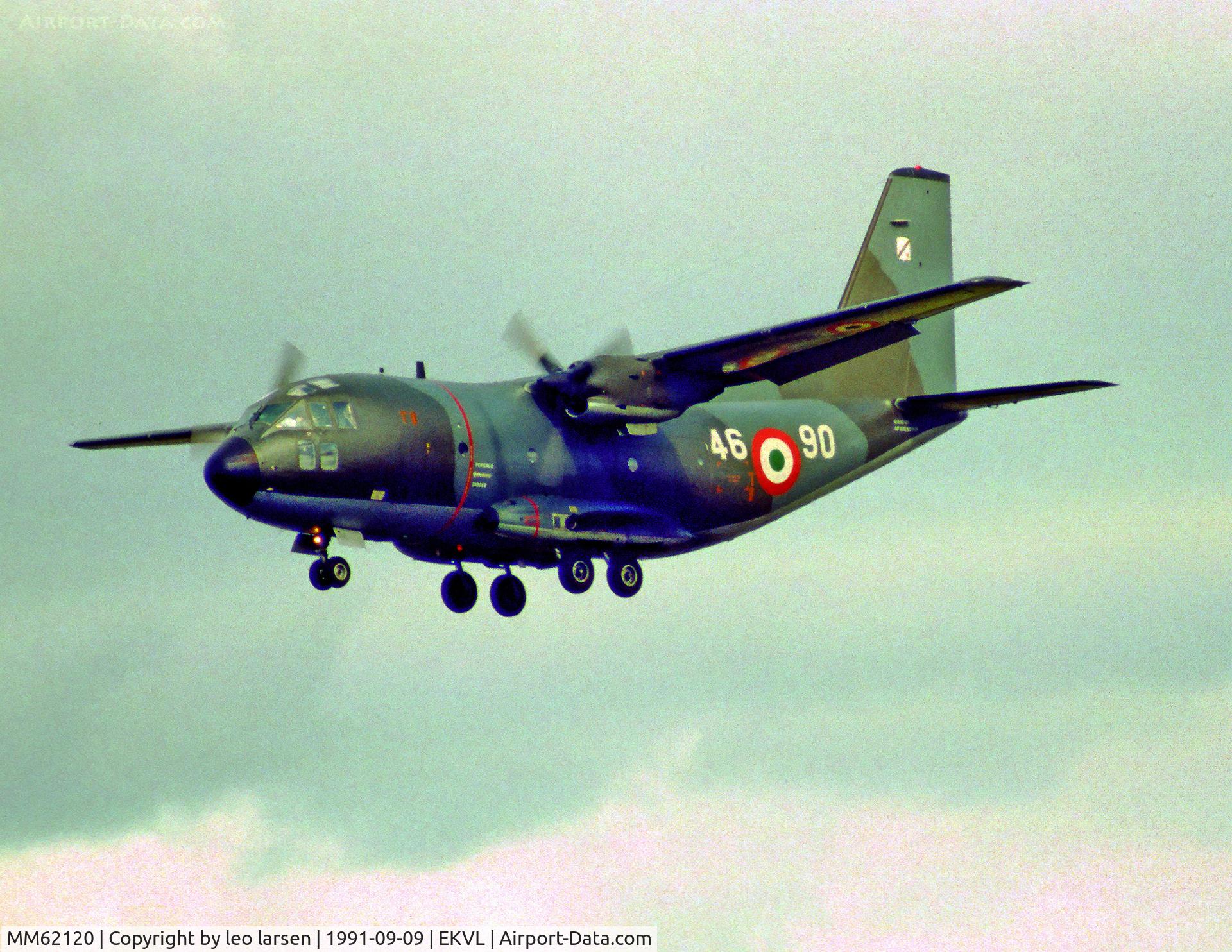 MM62120, Aeritalia G-222TCM C/N 4026, Vaerloese AB Denmark 9.9.91