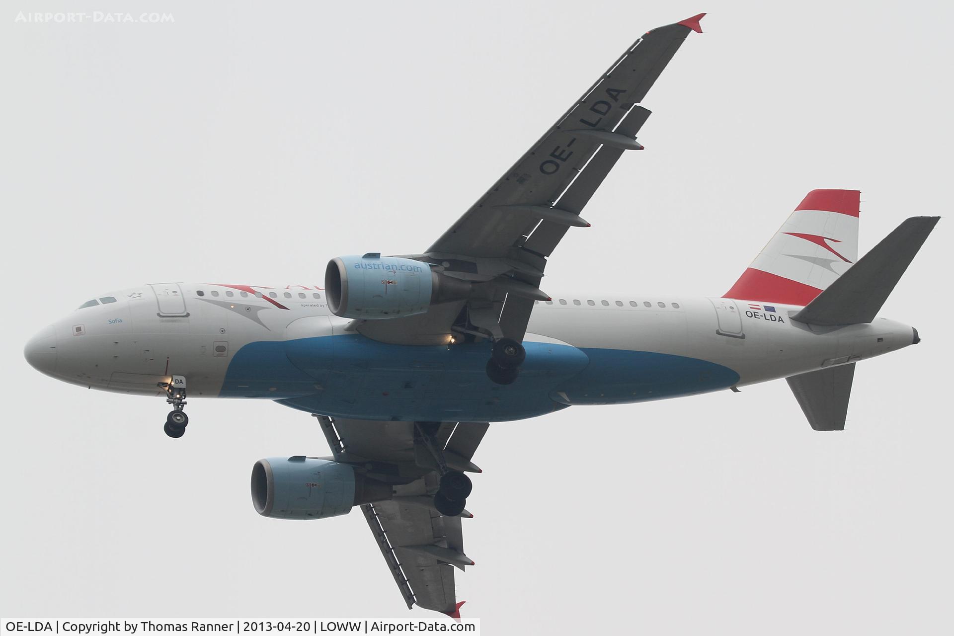 OE-LDA, 2004 Airbus A319-112 C/N 2131, Austrian Airbus A319