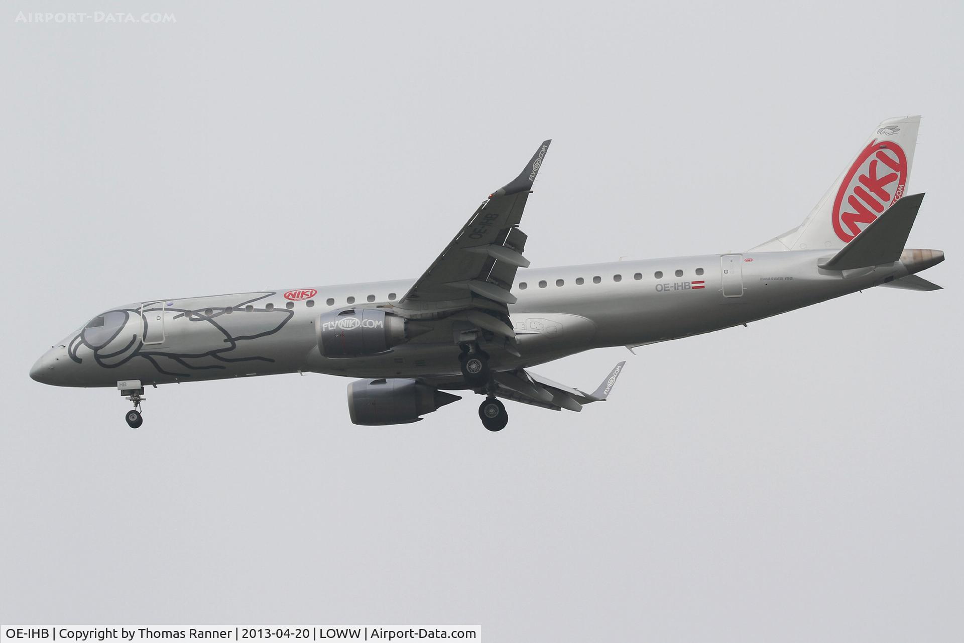 OE-IHB, 2009 Embraer 190LR (ERJ-190-100LR) C/N 19000294, Niki Embraer 190