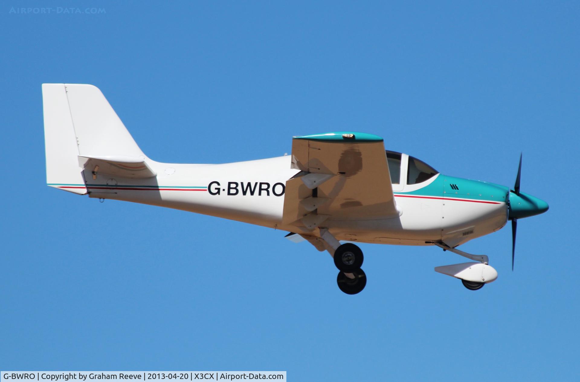 G-BWRO, 1997 Europa Tri-Gear C/N PFA 247-12849, About to touch down at Northrepps.