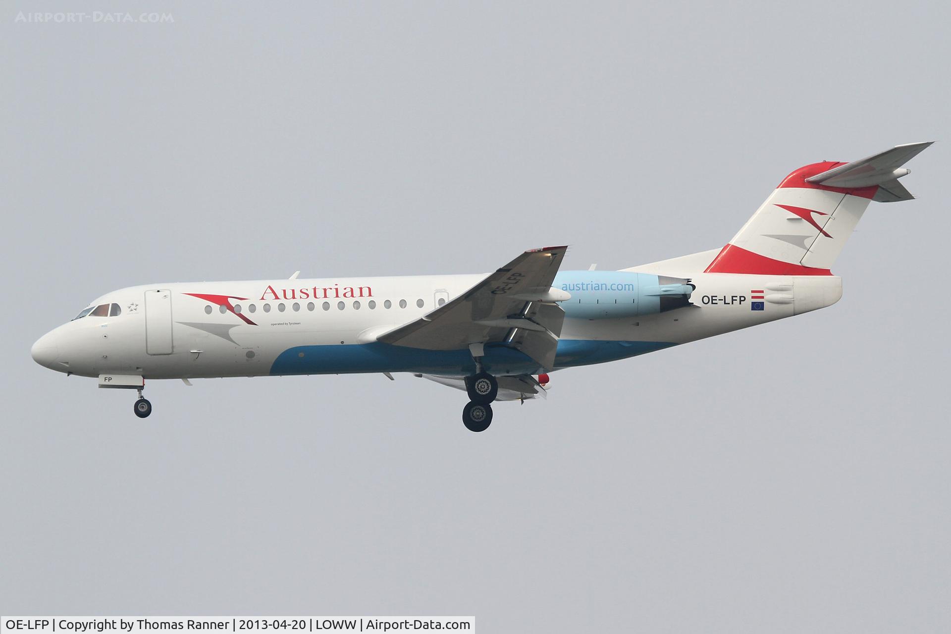 OE-LFP, Fokker 70 (F-28-0070) C/N 11560, Austrian Fokker 70