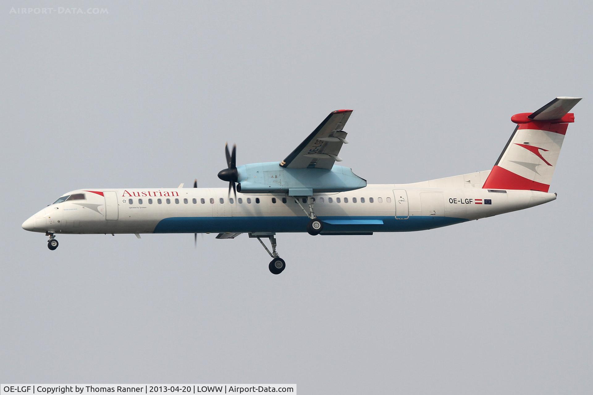OE-LGF, 2002 De Havilland Canada DHC-8-402Q Dash 8 C/N 4068, Austrian DHC-8