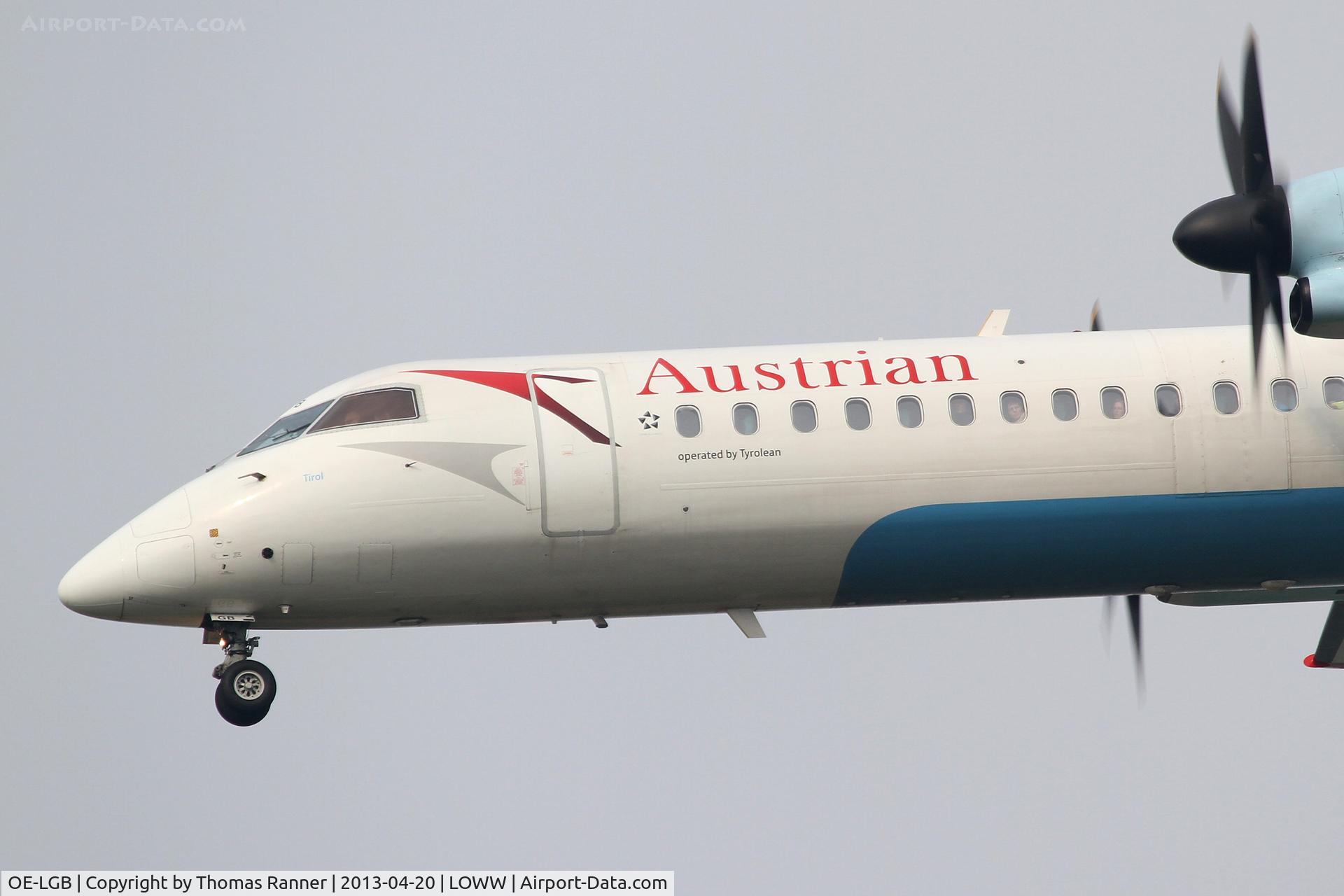 OE-LGB, 1999 De Havilland Canada DHC-8-402Q Dash 8 C/N 4015, Austrian DHC-8