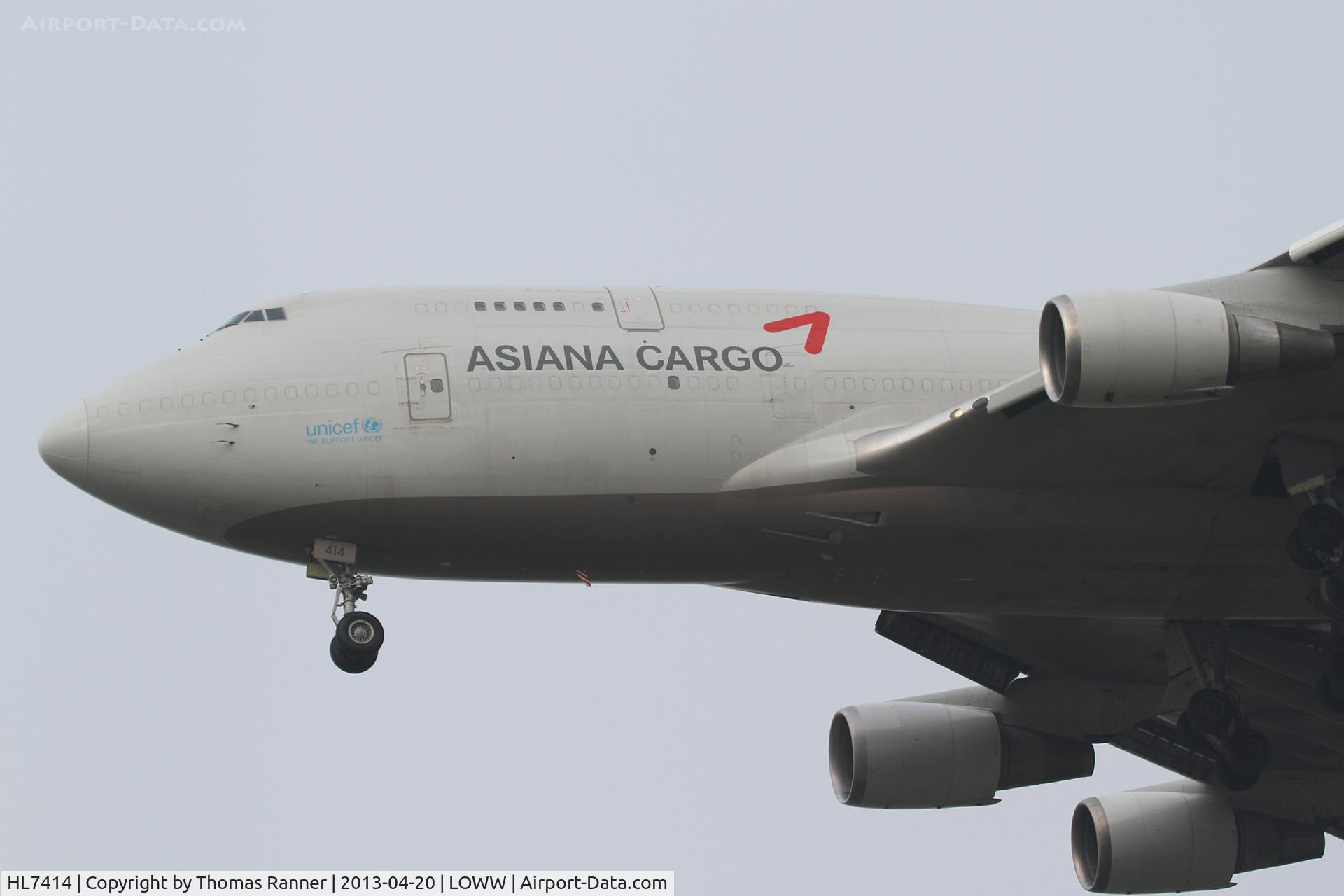 HL7414, 1991 Boeing 747-48EM(BDSF) C/N 25452, Asiana Boeing 747