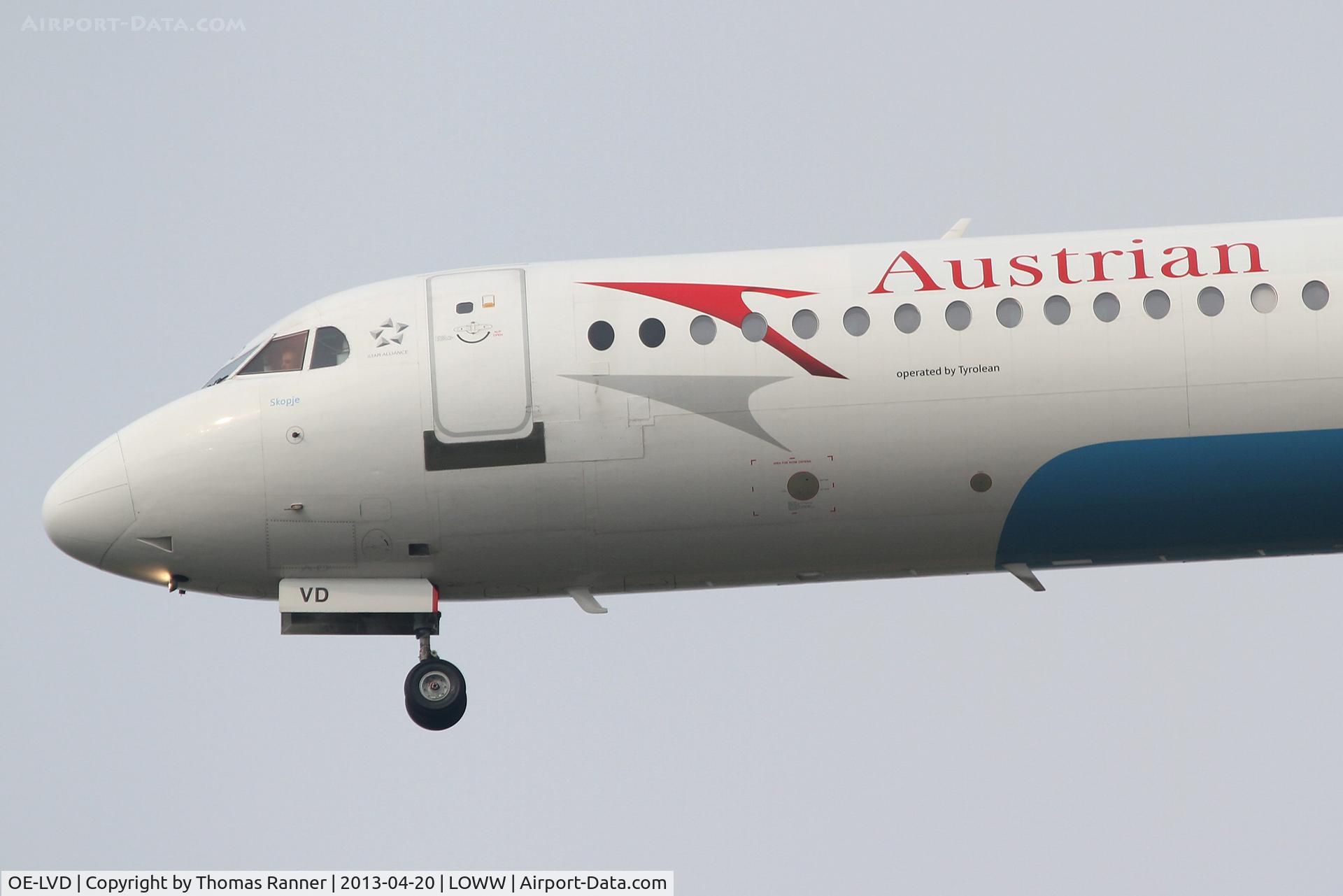 OE-LVD, 1994 Fokker 100 (F-28-0100) C/N 11515, Austrian Fokker 100