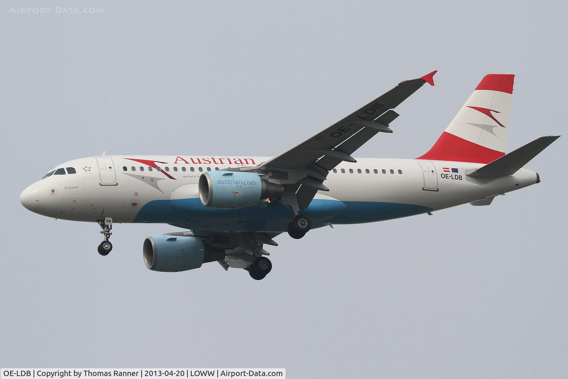 OE-LDB, 2004 Airbus A319-112 C/N 2174, Austrian Airbus A319
