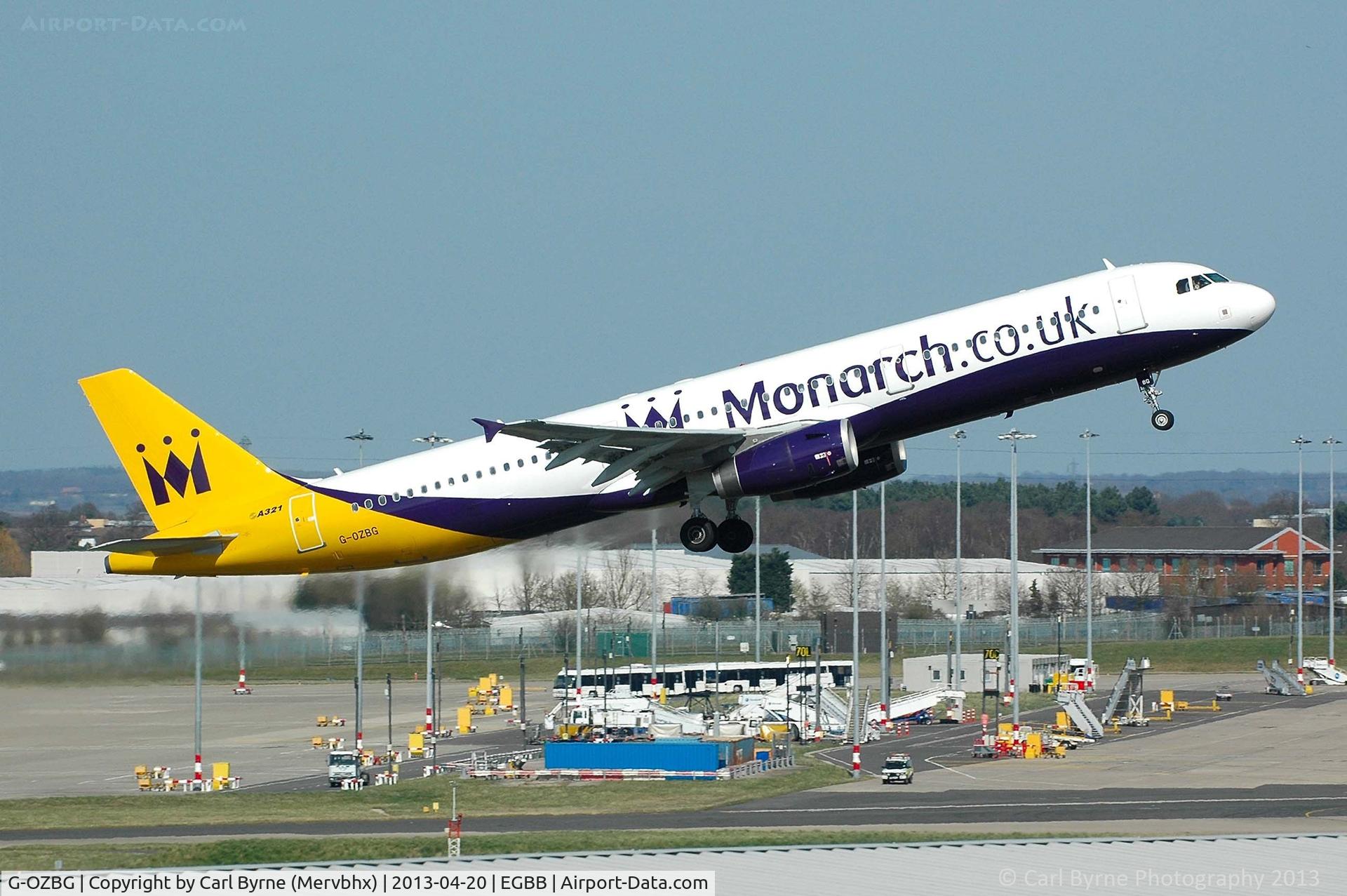 G-OZBG, 2003 Airbus A321-231 C/N 1941, Taken from the Elmdon Multi-Storey car park.