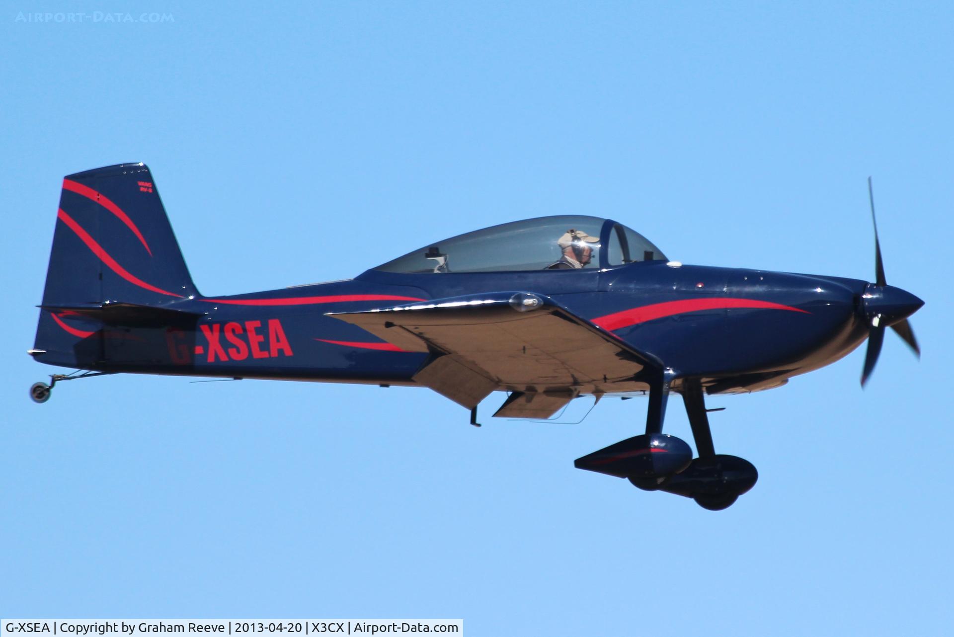 G-XSEA, 2005 Vans RV-8 C/N PFA 303-14228, On finals to land at Northrepps.