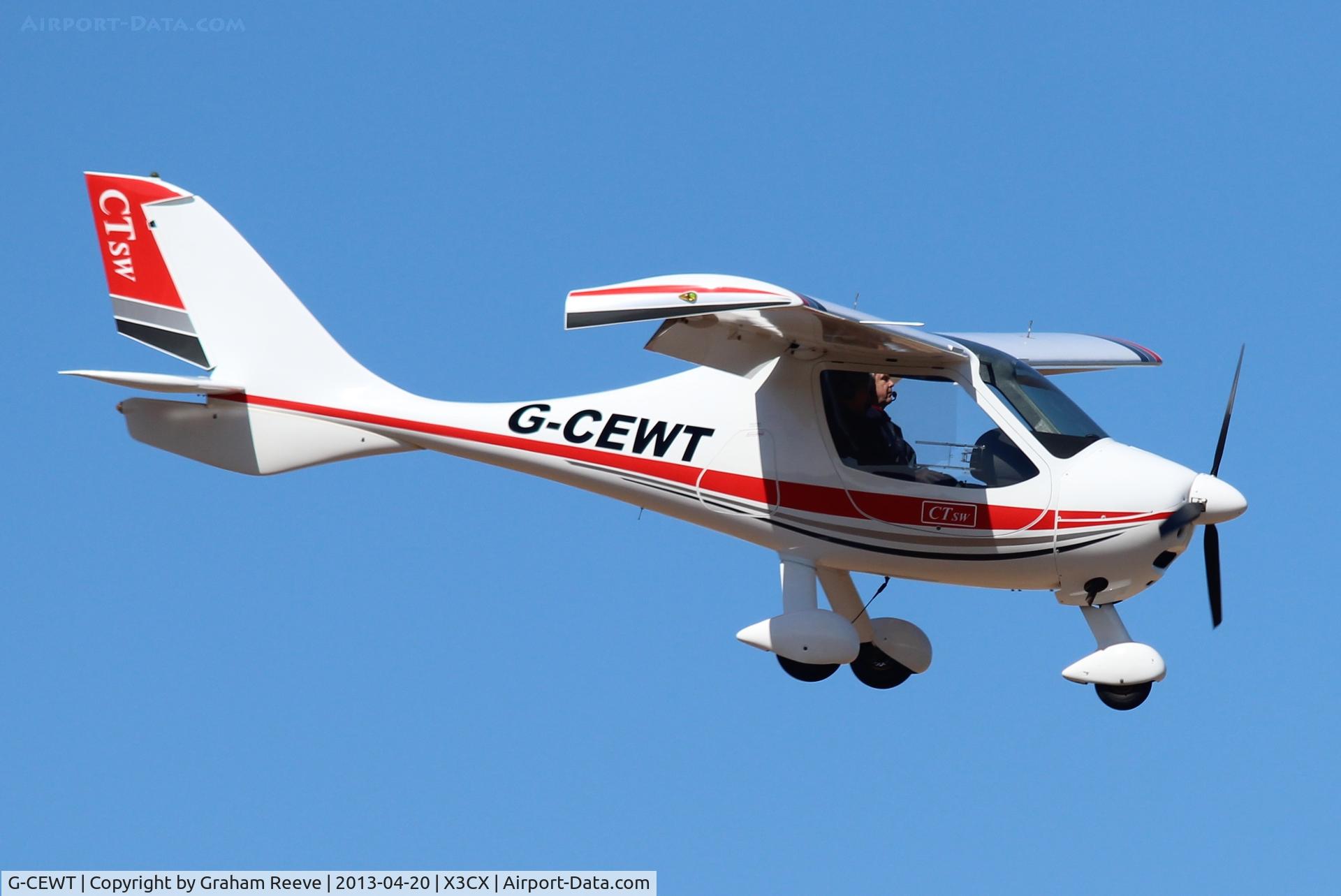 G-CEWT, Flight Design CTSW C/N 8158, About to touch down.