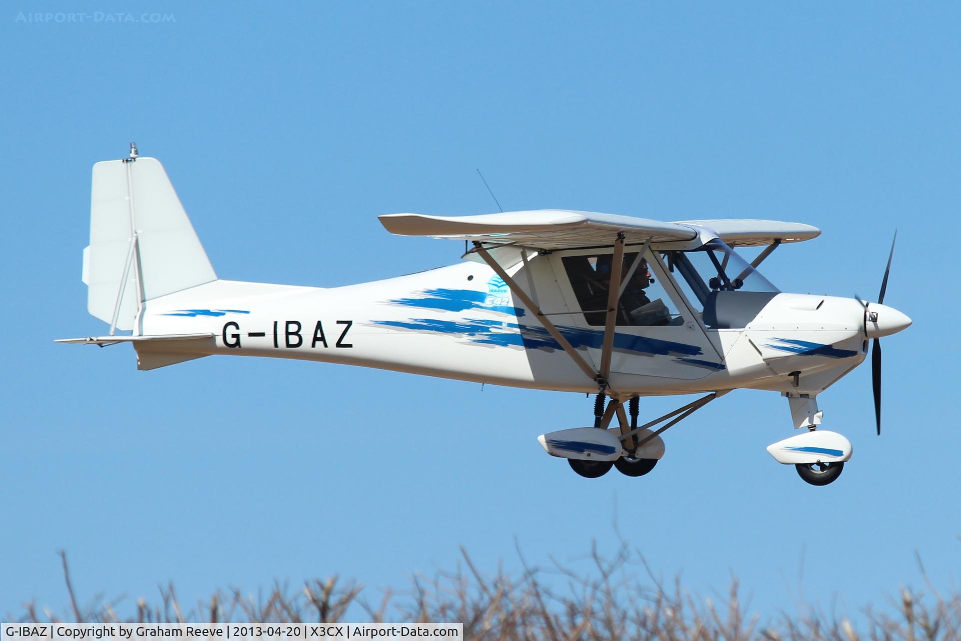 G-IBAZ, 2004 Comco Ikarus C42 FB100 C/N 0409-6622, About to land at Northrepps.