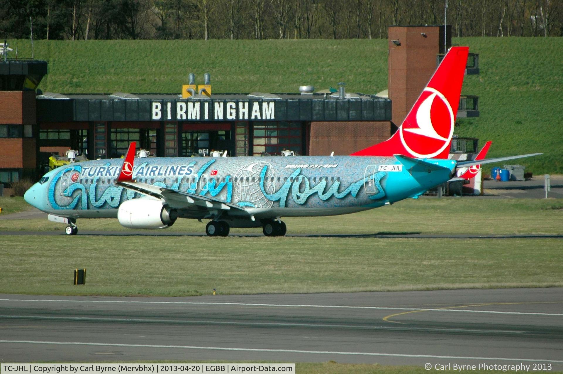 TC-JHL, 2011 Boeing 737-8F2 C/N 40976, Taken from the Elmdon Multi-Storey car park.