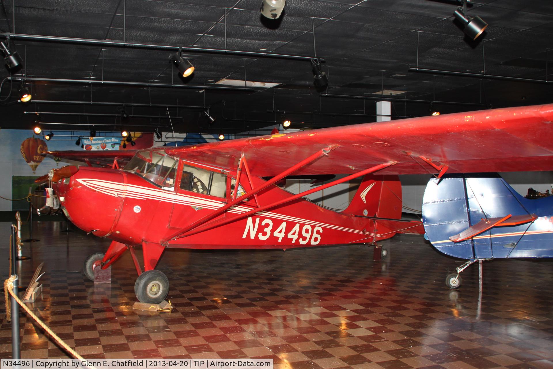 N34496, 1941 Aeronca 65-LB C/N L-14881, At the Octave Chanute Aviation Center