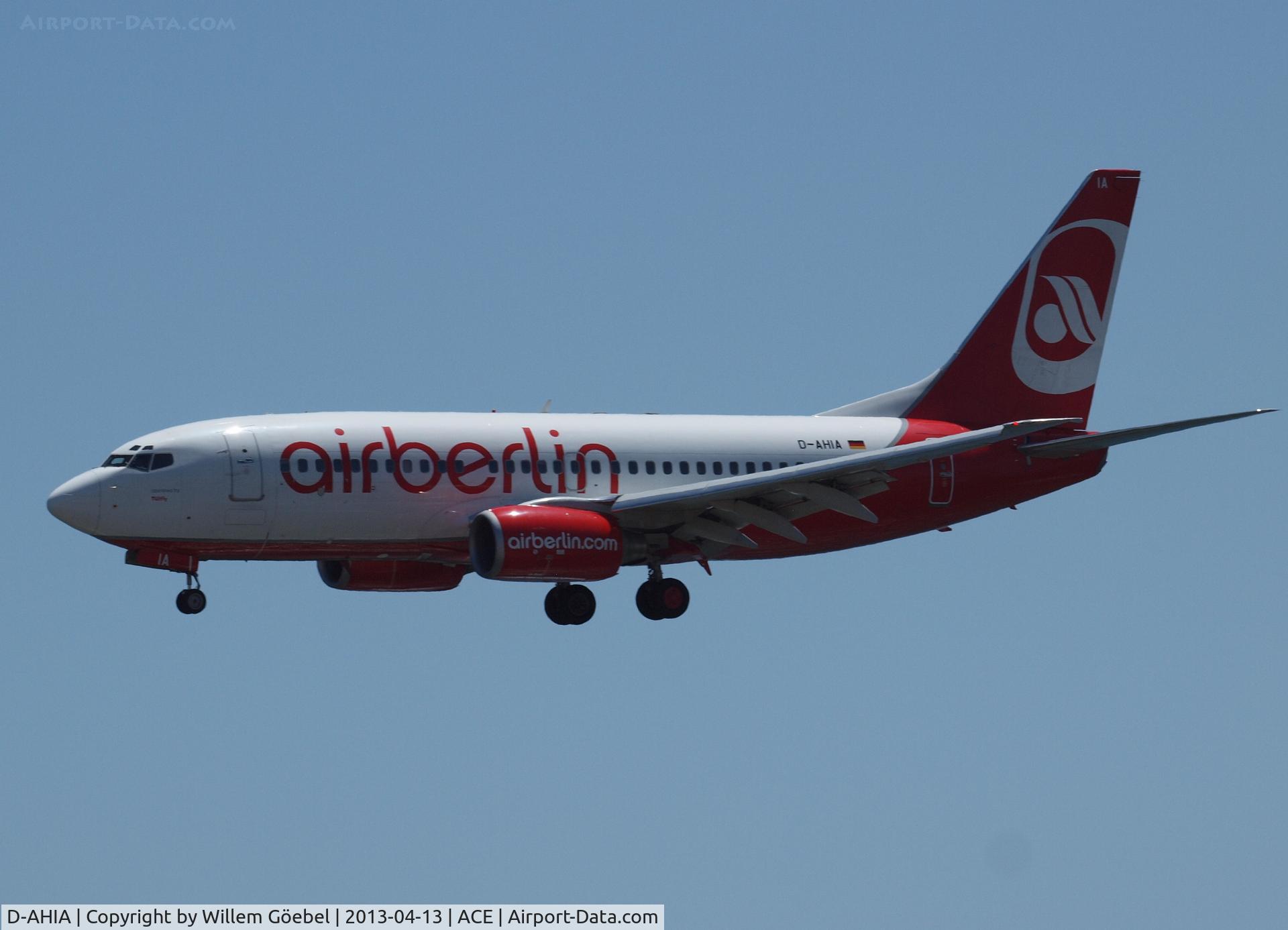 D-AHIA, 1999 Boeing 737-73S C/N 29082, Landing on Lanzarote Airport