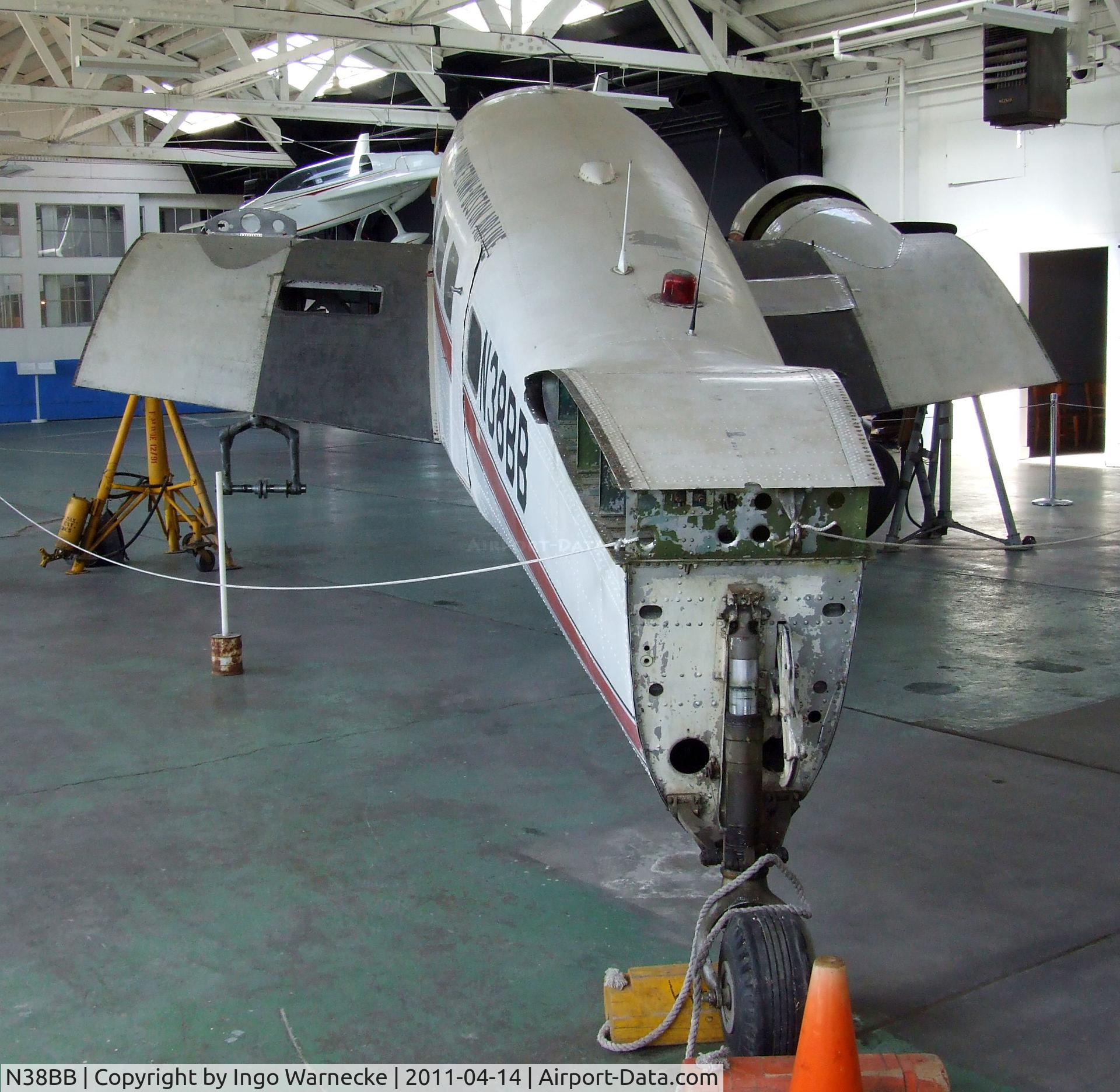 N38BB, 1935 Lockheed 10-A Electra C/N 1026, Lockheed 10-A Electra, being restored at the Oakland Aviation Museum, Oakland CA