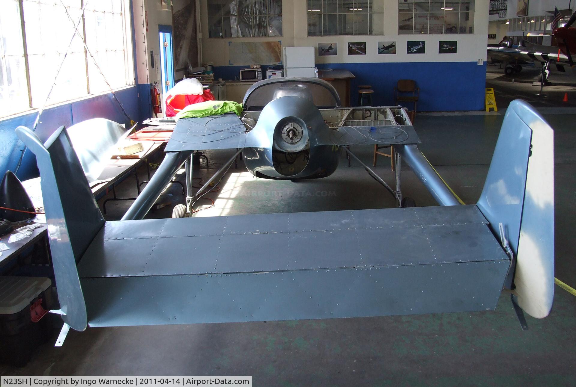 N23SH, 1988 Aero Dynamics Sparrow Hawk II C/N 860106, James W Babcock Sparrow Hawk, being restored at the Oakland Aviation Museum, Oakland CA