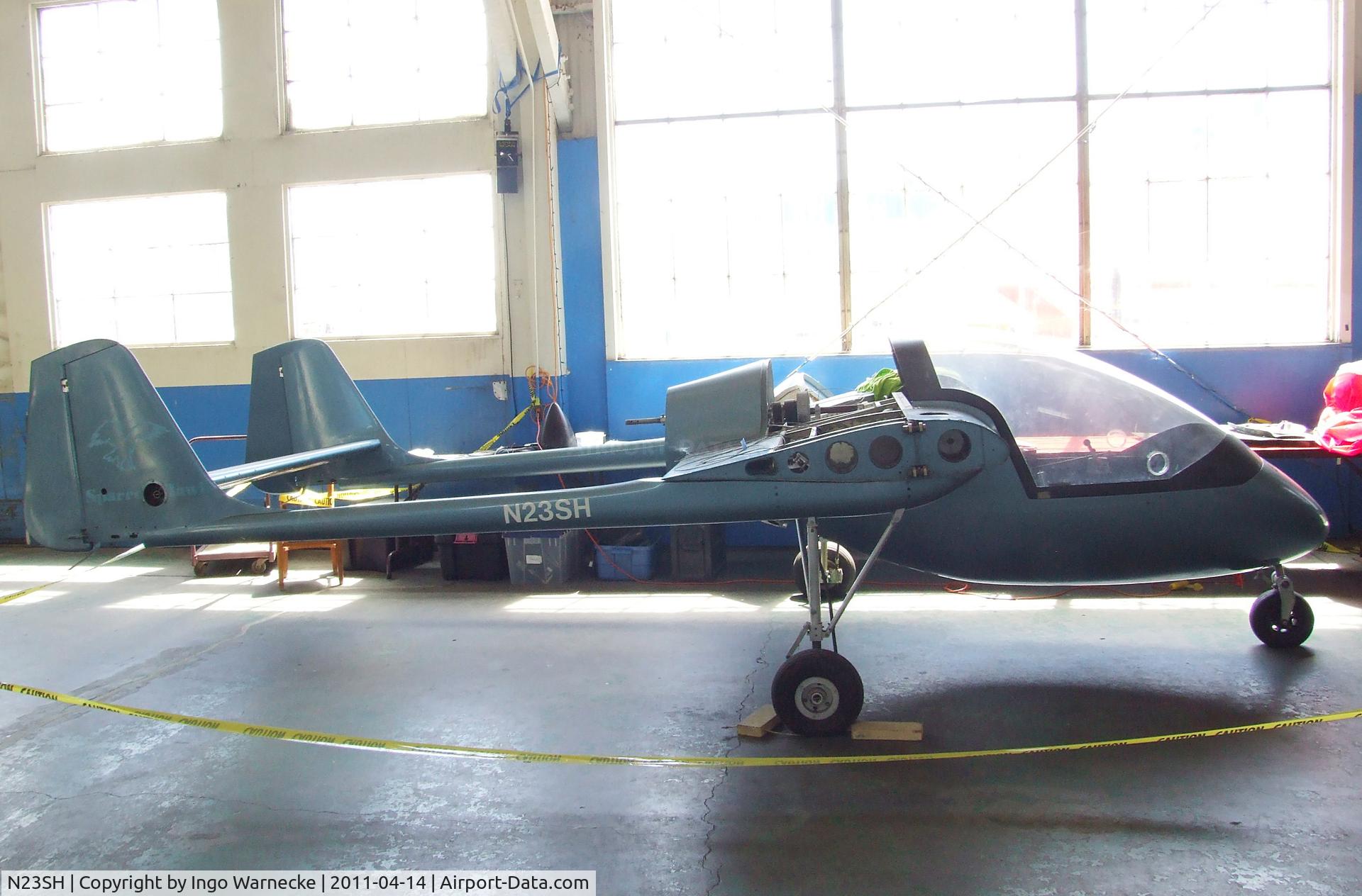 N23SH, 1988 Aero Dynamics Sparrow Hawk II C/N 860106, James W Babcock Sparrow Hawk, being restored at the Oakland Aviation Museum, Oakland CA