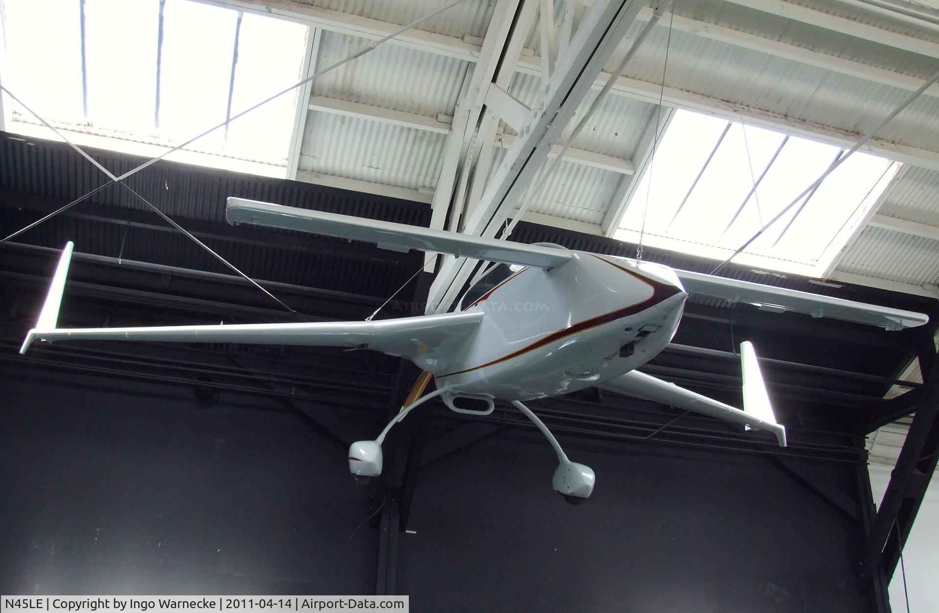 N45LE, 1981 Rutan VariEze C/N 1491, Rutan (L M Ellis) VariEze at the Oakland Aviation Museum, Oakland CA