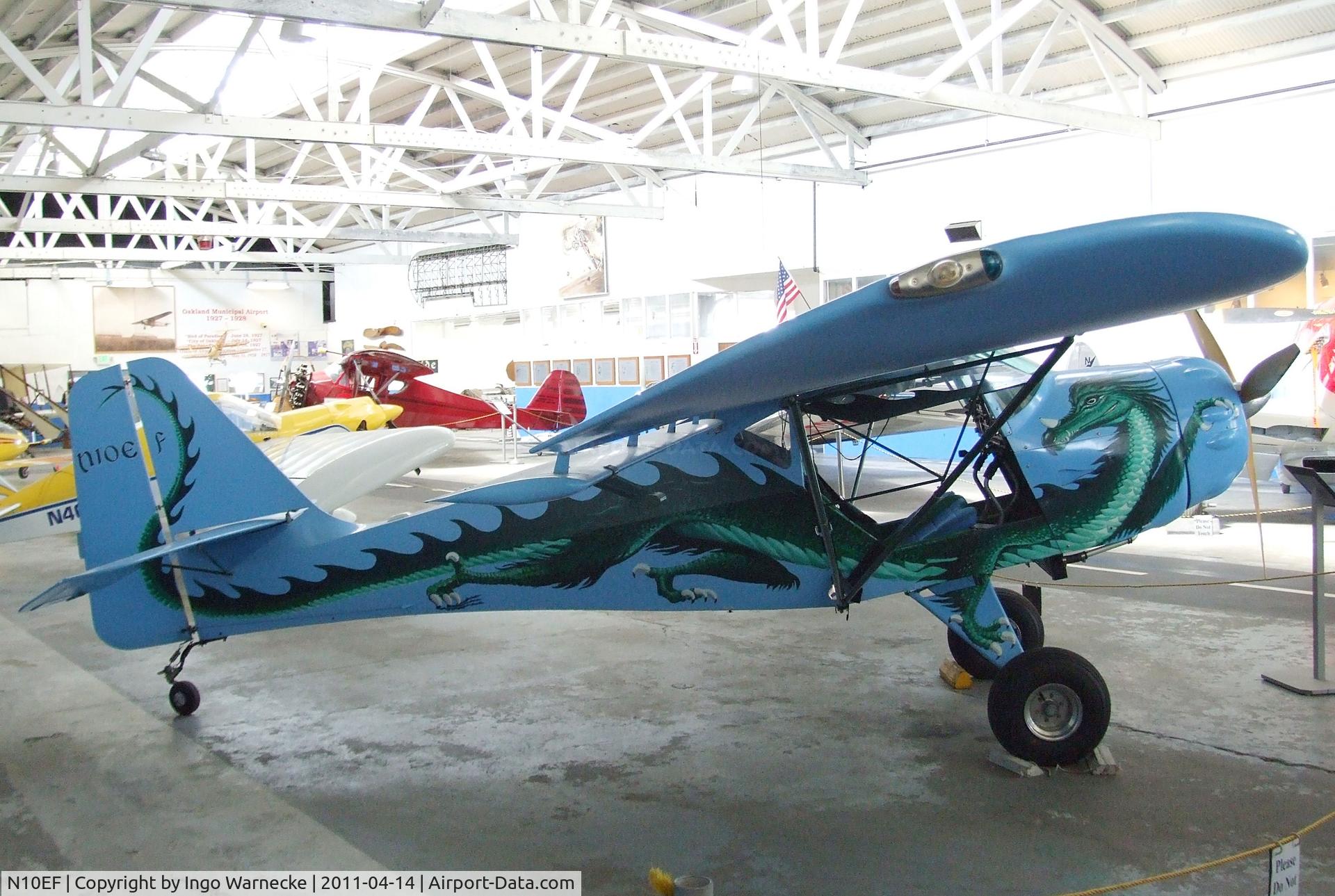 N10EF, 1998 Skystar Kitfox Model 4-1200 C/N JCU117, Denney (G Adelman) Kitfox IV-1200 at the Oakland Aviation Museum, Oakland CA