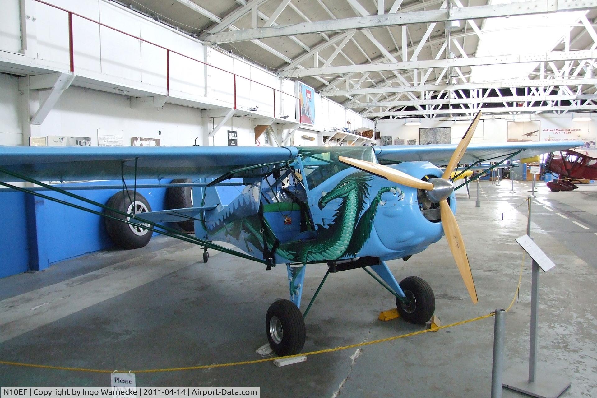 N10EF, 1998 Skystar Kitfox Model 4-1200 C/N JCU117, Denney (G Adelman) Kitfox IV-1200 at the Oakland Aviation Museum, Oakland CA